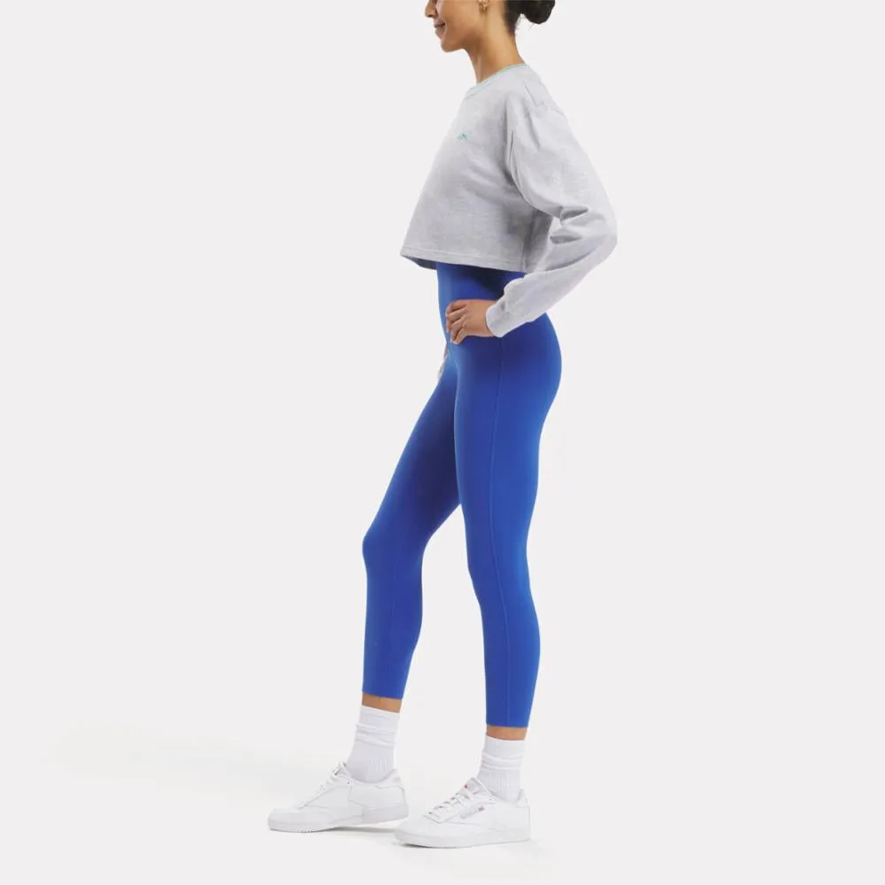 Reebok Apparel Women Team Long Sleeve Crop Top LIGHT GREY HEATHER sold by Reebok product image thumbnail 2