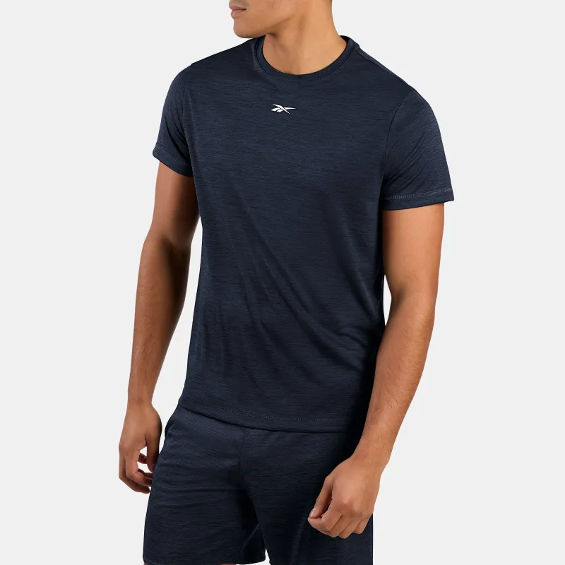 REEBOK APPAREL MEN ID Train Melange Tech Tee VECTOR NAVY made by Reebok