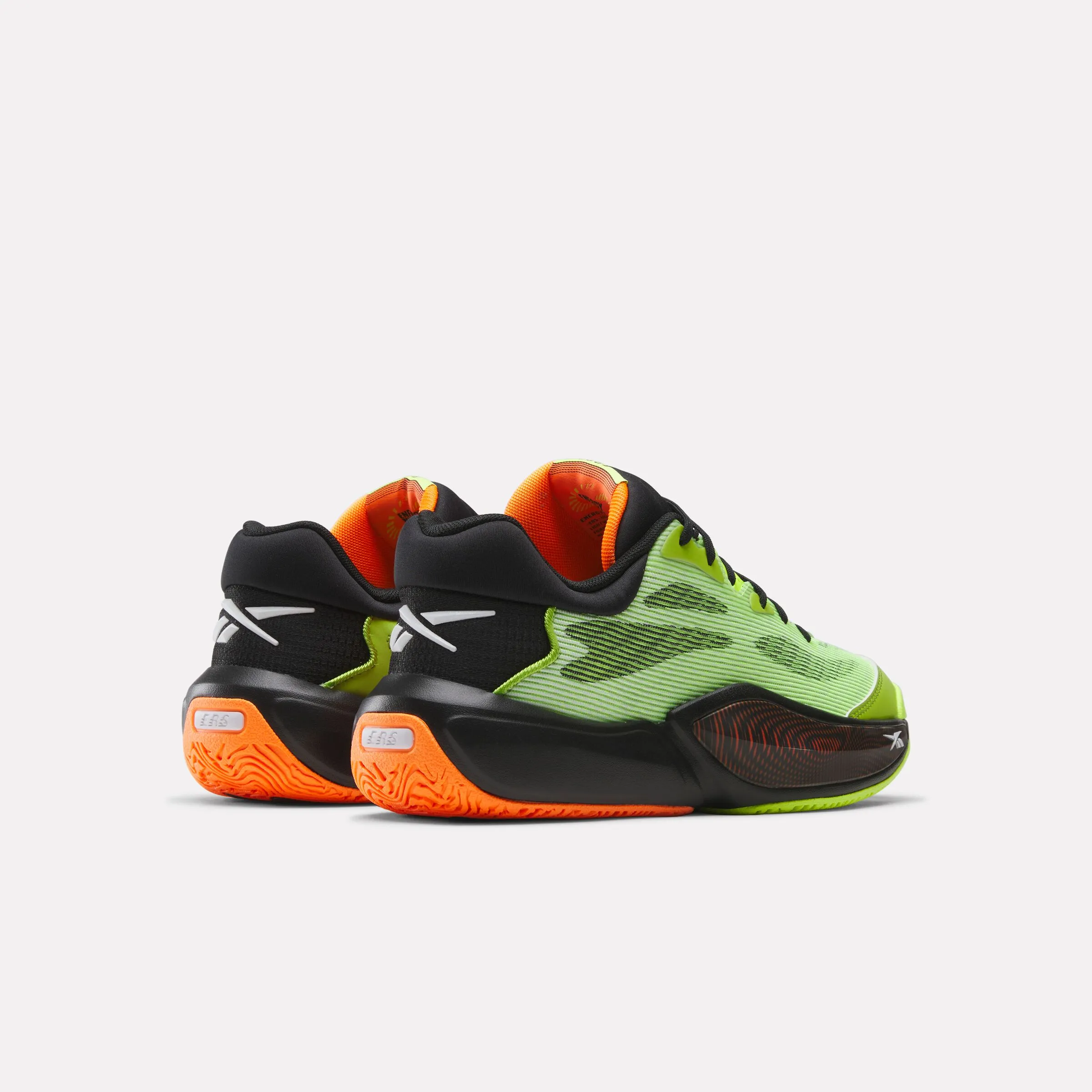 REEBOK FOOTWEAR UNISEX Engine A 26 Basketball Shoes ATOMIC TANGERINE/DIGITAL LIME/ sold by Reebok product image thumbnail 3