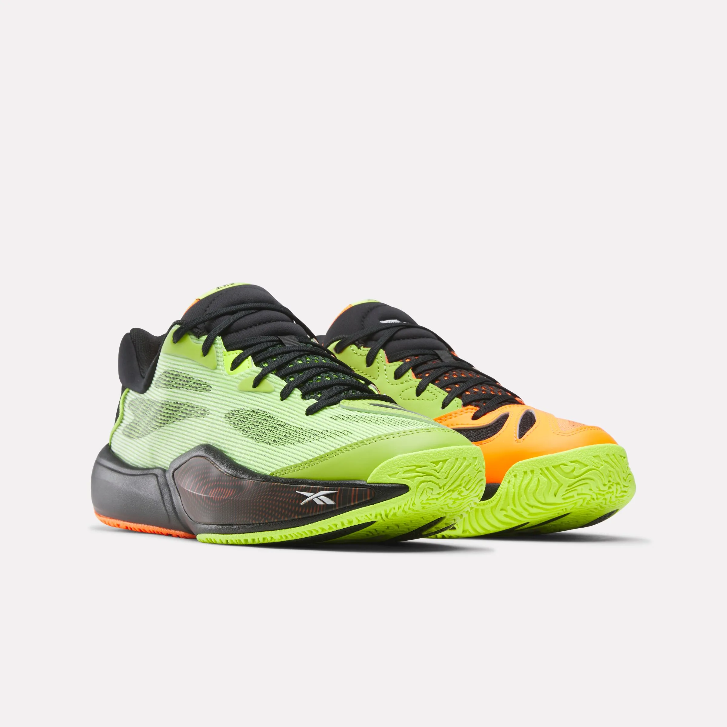 REEBOK FOOTWEAR UNISEX Engine A 26 Basketball Shoes ATOMIC TANGERINE/DIGITAL LIME/ sold by Reebok product image thumbnail 2
