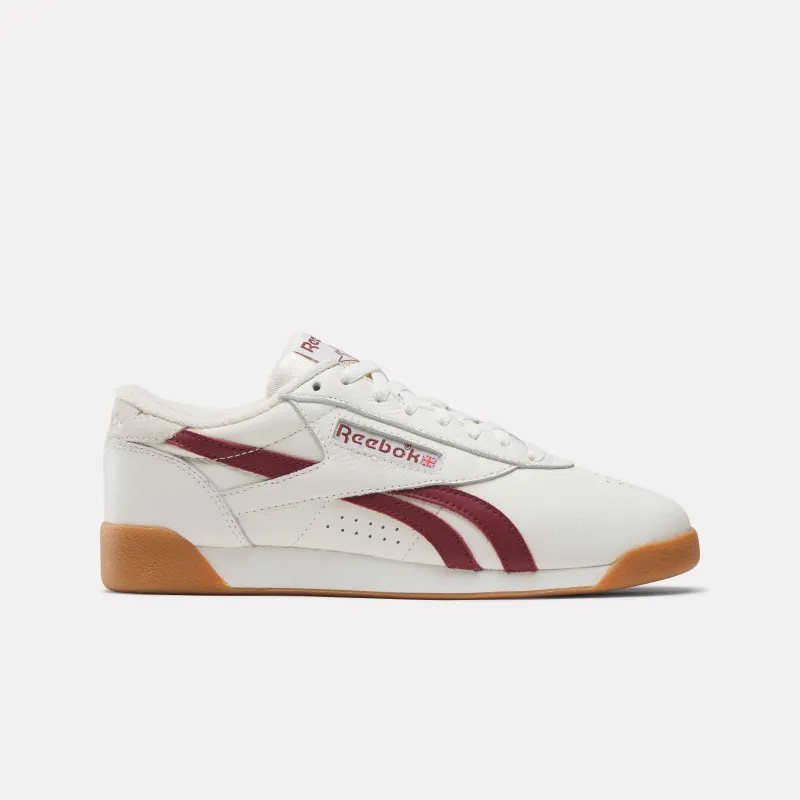 REEBOK FOOTWEAR WOMEN Freestyle Lo Shoes CHALK/CLASSICBURGUNDY/GUM sold by Reebok