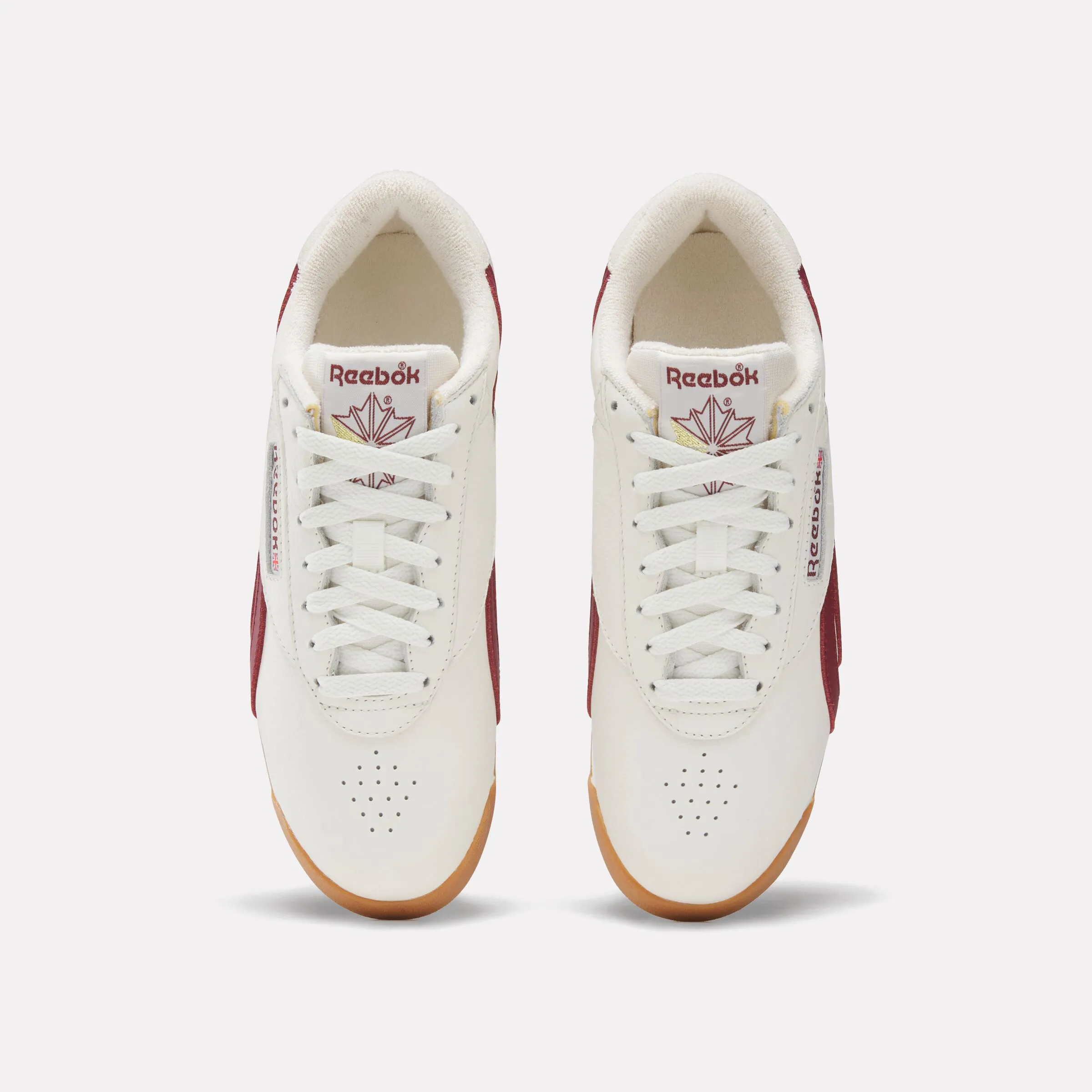 REEBOK FOOTWEAR WOMEN Freestyle Lo Shoes CHALK/CLASSICBURGUNDY/GUM sold by Reebok product image thumbnail 5