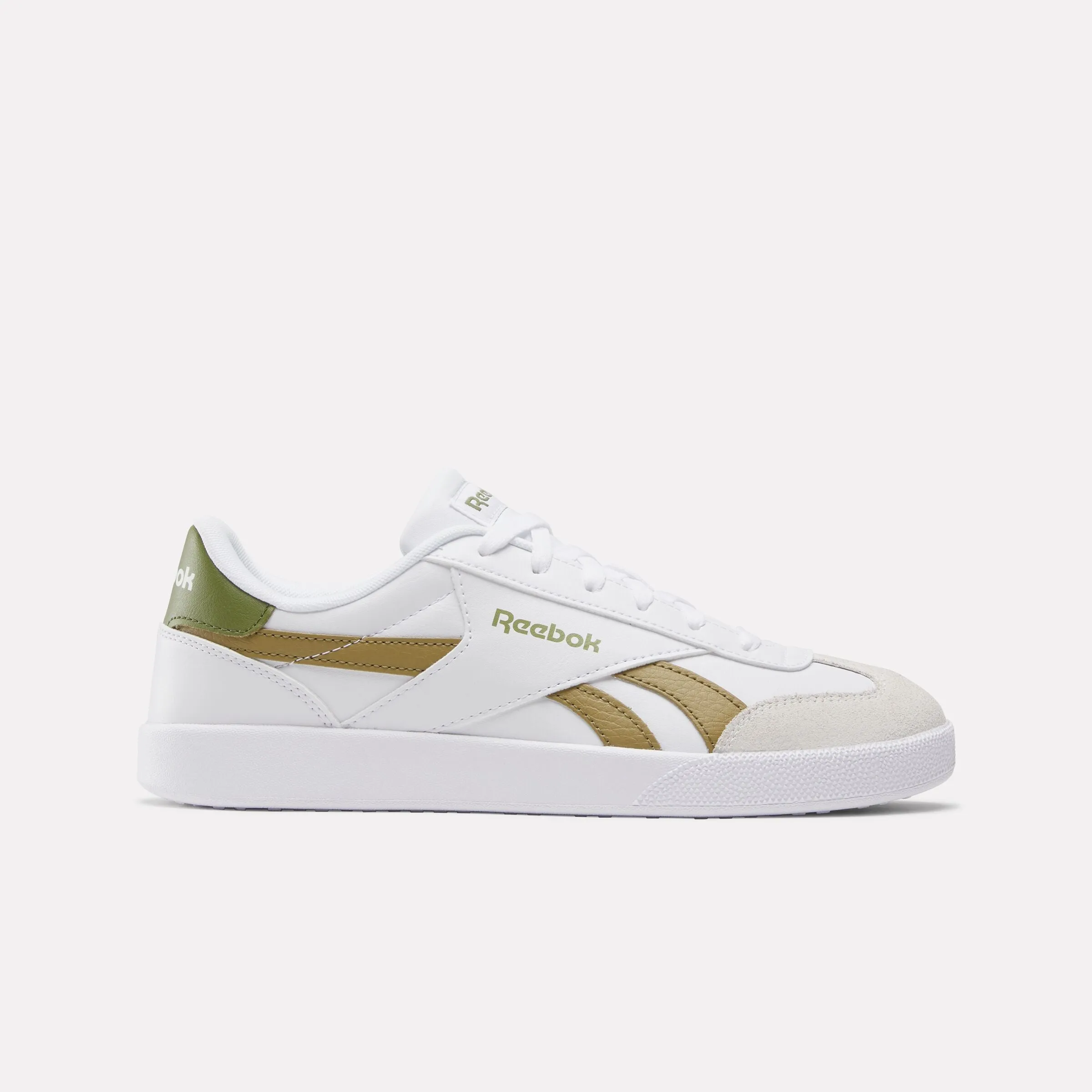 REEBOK FOOTWEAR UNISEX Smash Edge Shoes FTWRWHITE/KHAKIBROWN/DEEPOLIVE sold by Reebok