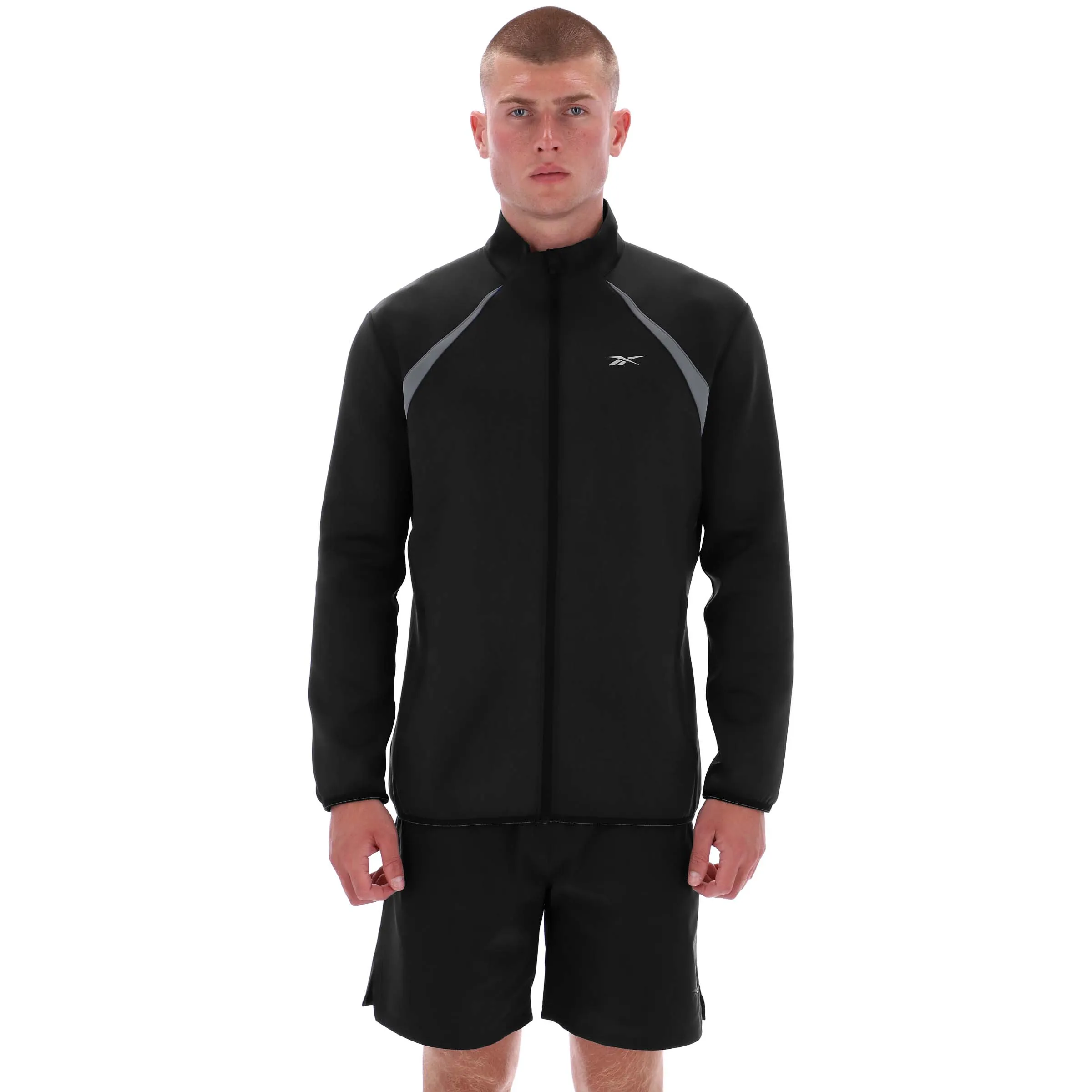 REEBOK APPAREL MEN Slim-Fit Training Hoodie BLACK sold by Reebok