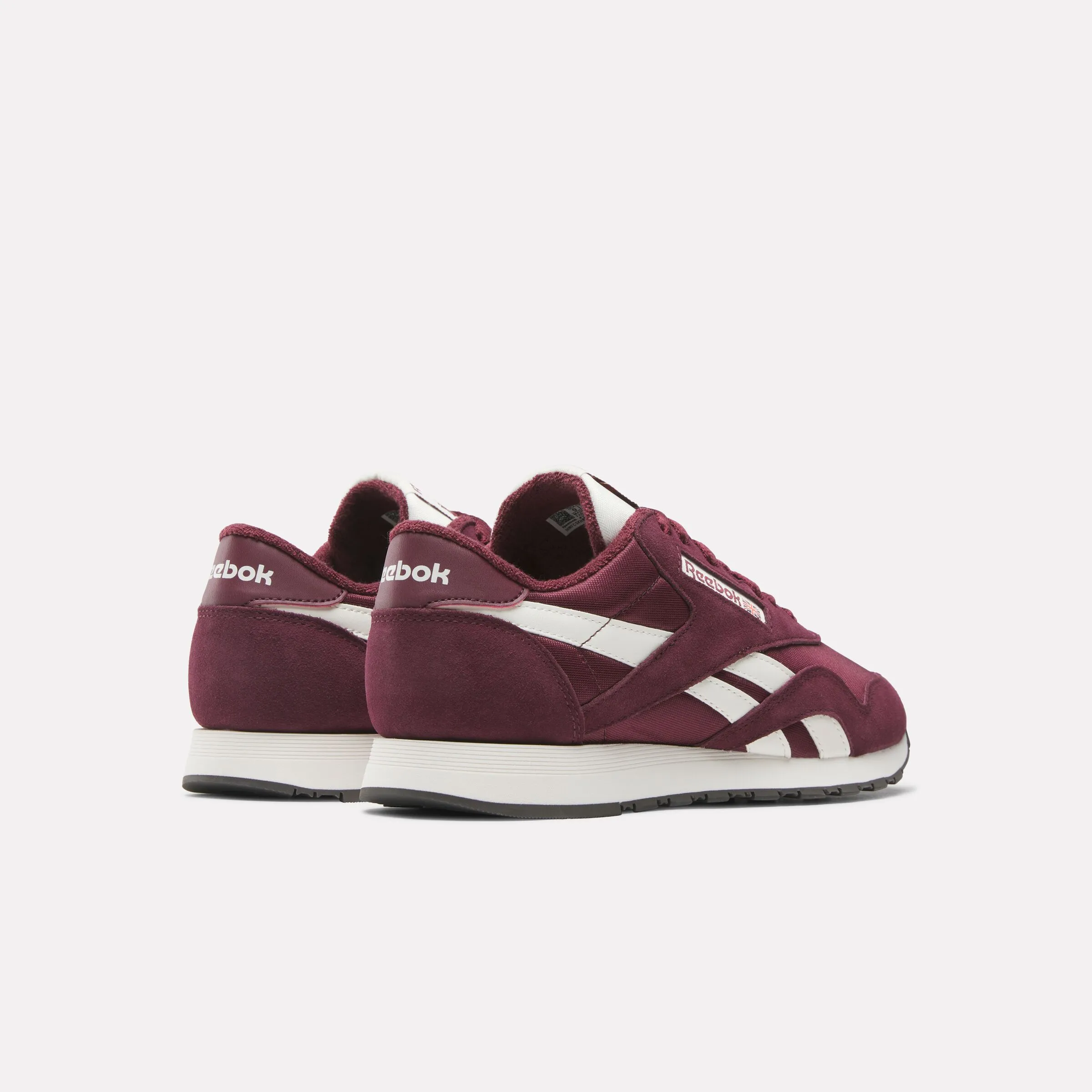 REEBOK FOOTWEAR MEN Classic Nylon Shoes BLACK CHERRY/BLACK CHERRY/CHAL sold by Reebok product image thumbnail 3