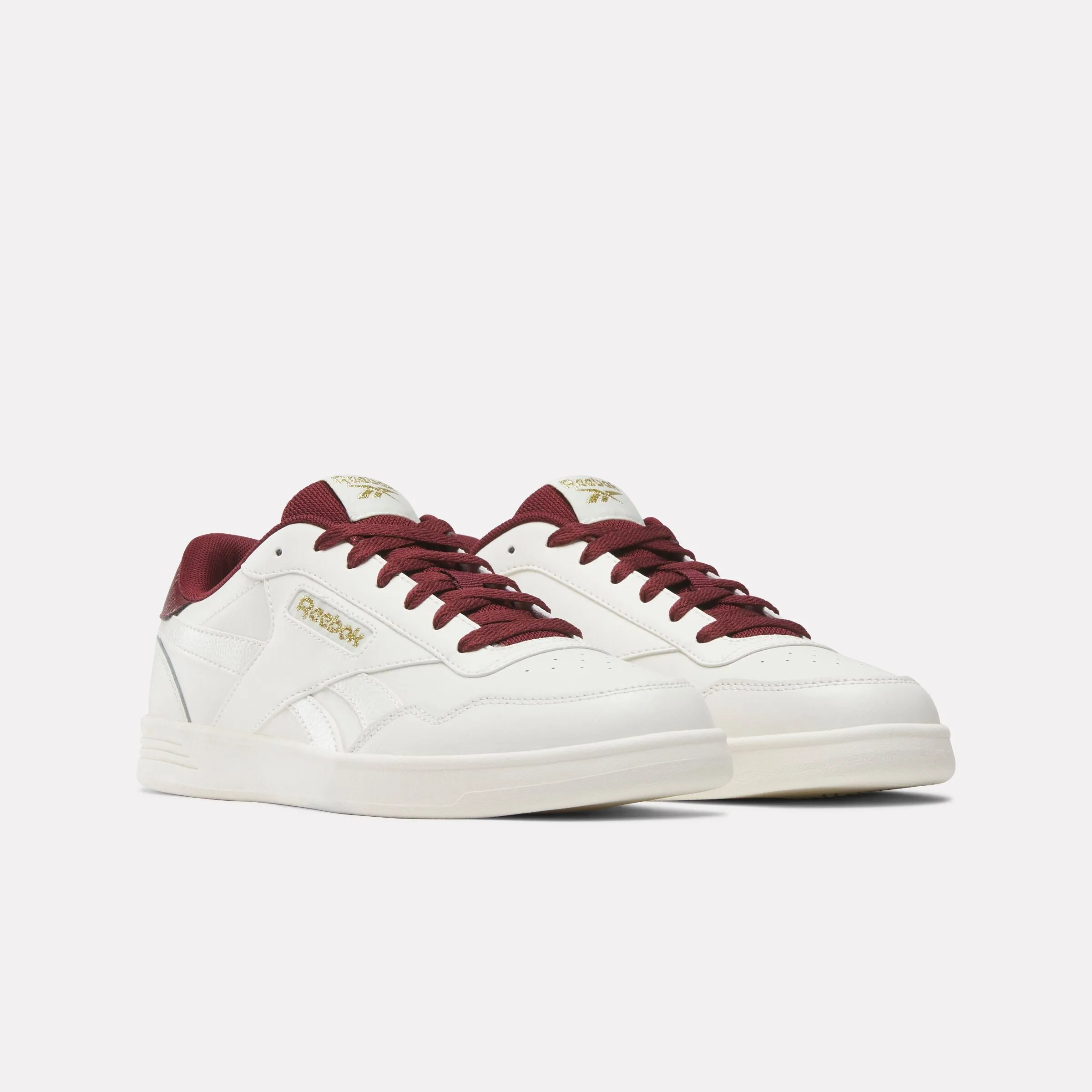 REEBOK FOOTWEAR UNISEX Court Advance Shoes CHALK/CLASSICBURGUNDY/GOLDMET sold by Reebok product image thumbnail 2