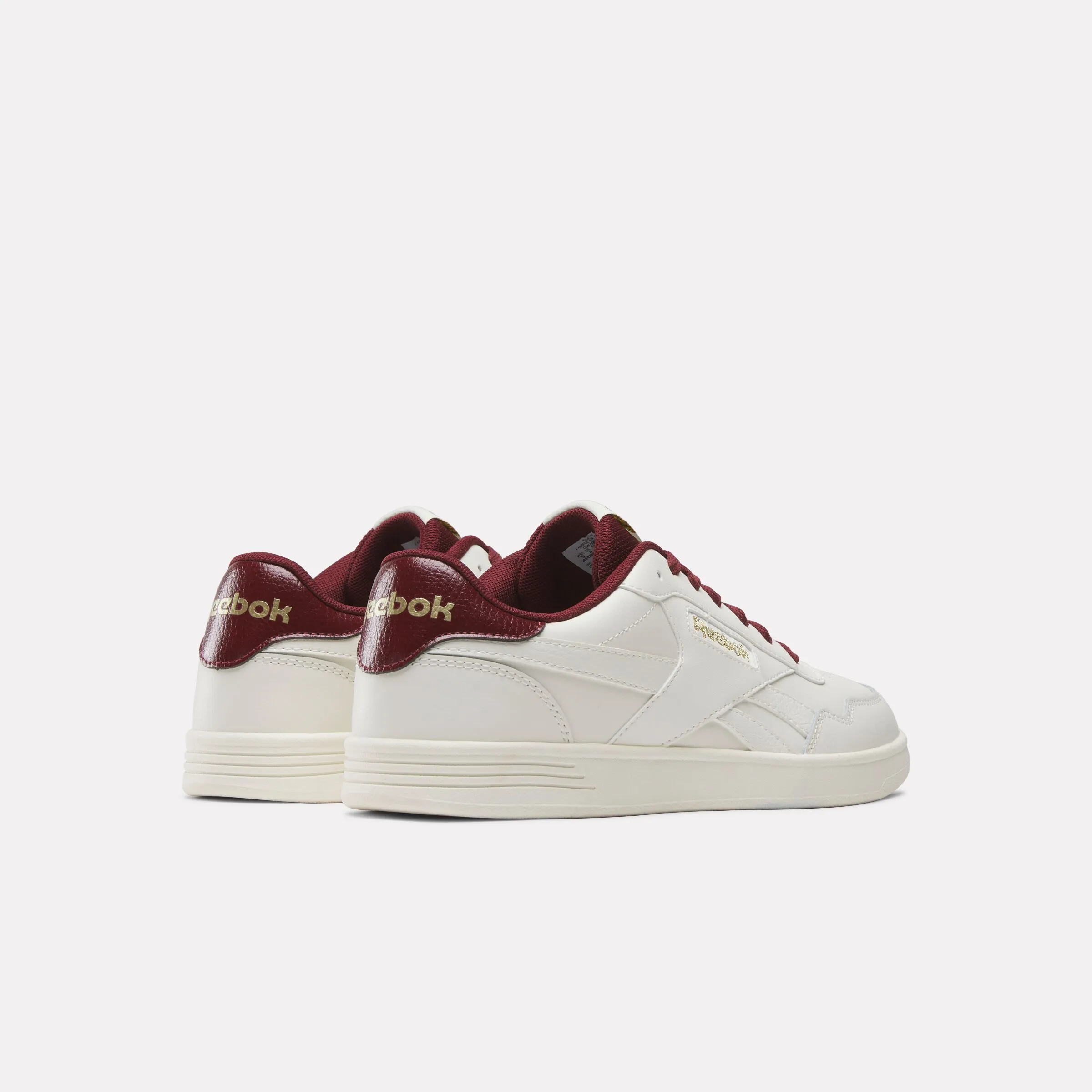 REEBOK FOOTWEAR UNISEX Court Advance Shoes CHALK/CLASSICBURGUNDY/GOLDMET sold by Reebok product image thumbnail 3