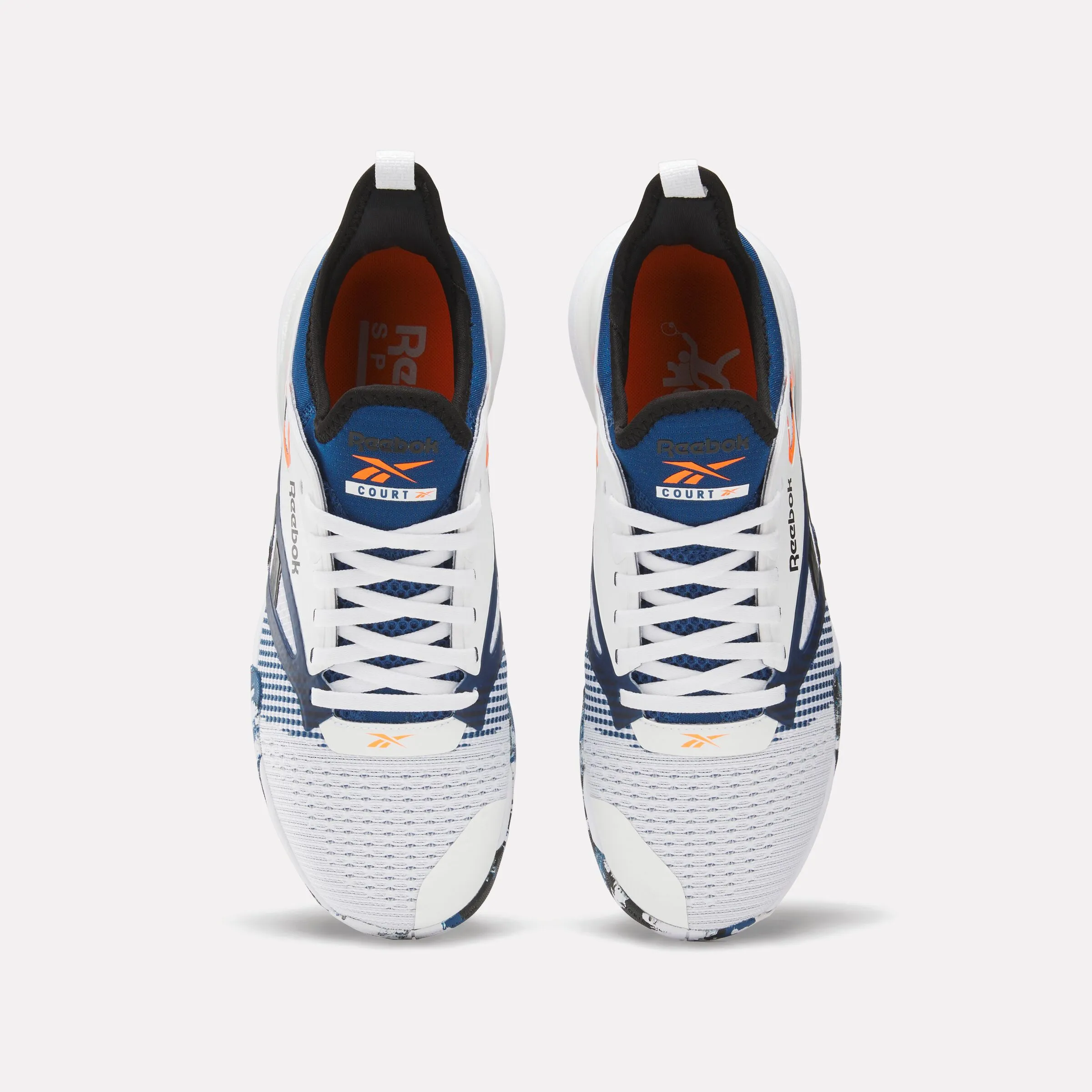 REEBOK FOOTWEAR UNISEX Nano Court Shoes FTWR WHITE/BLACK/ATHLETIC BLUE sold by Reebok product image thumbnail 5