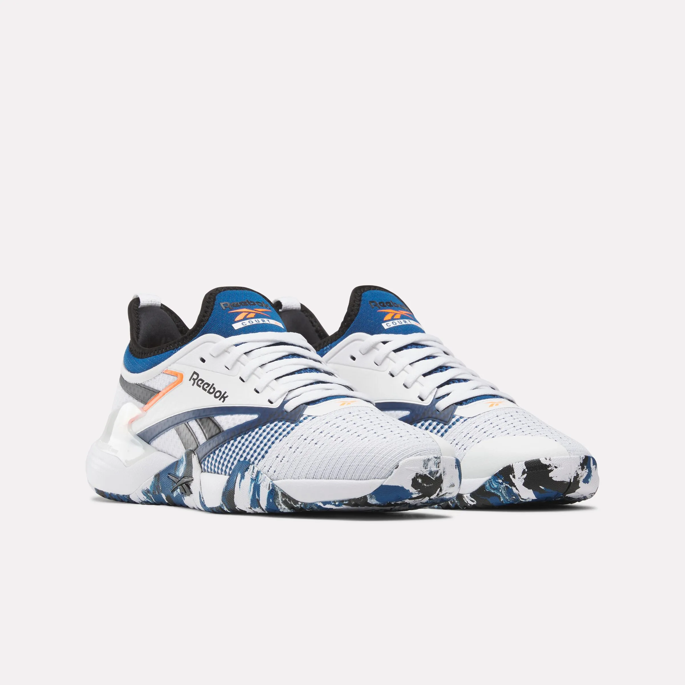 REEBOK FOOTWEAR UNISEX Nano Court Shoes FTWR WHITE/BLACK/ATHLETIC BLUE sold by Reebok product image thumbnail 2