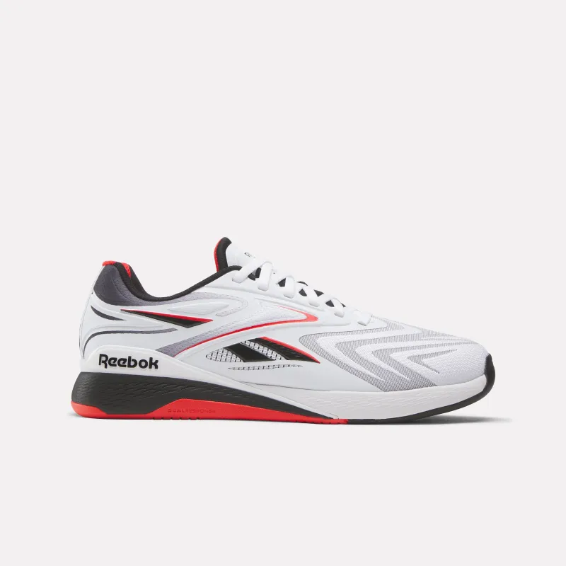 REEBOK FOOTWEAR UNISEX Nano X5 Edge Training Shoes WHITE/BLACK/SPORT RED made by Reebok