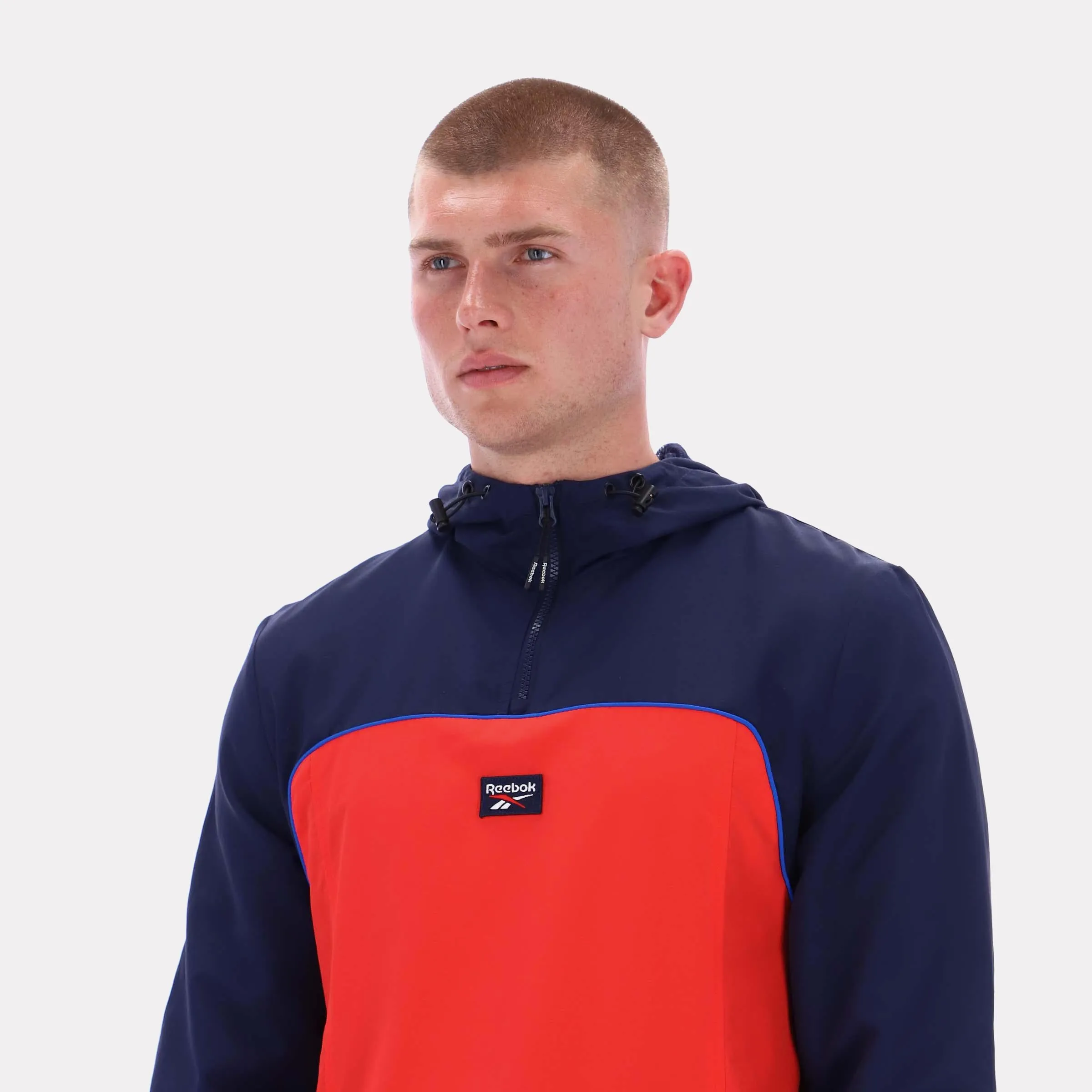 Reebok Apparel Men Heritage Sport Anorak VECTOR NAVY/ENERGY RED sold by Reebok product image thumbnail 3