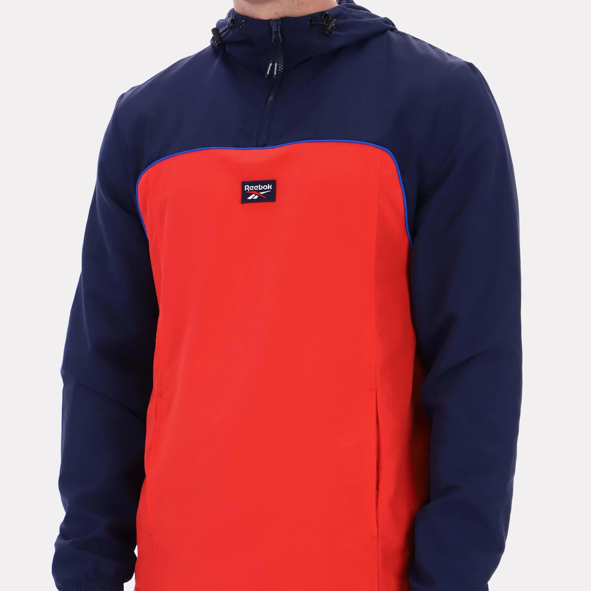 Reebok Apparel Men Heritage Sport Anorak VECTOR NAVY/ENERGY RED sold by Reebok product image thumbnail 4