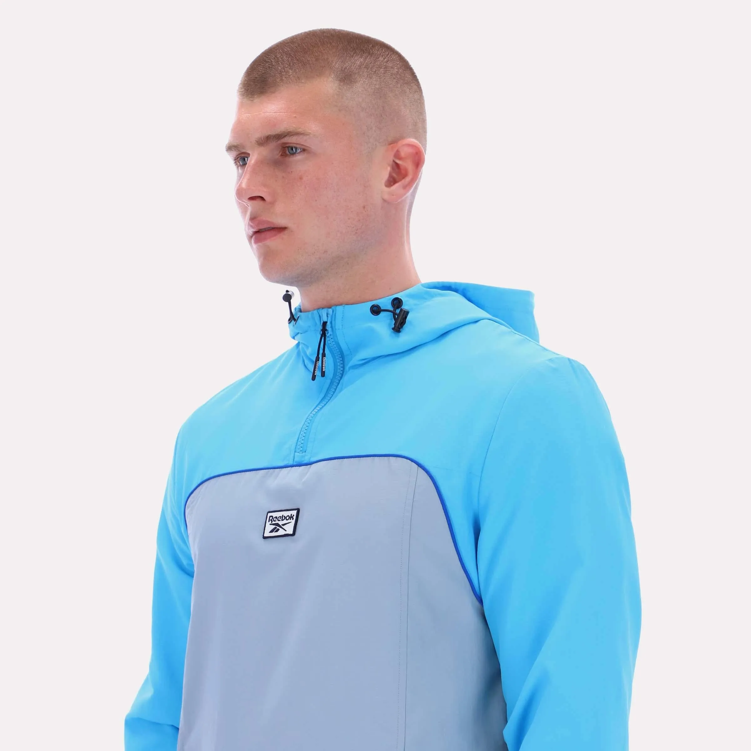 Reebok Apparel Men Heritage Sport Anorak FUTURE CYAN/LEISURE BLUE sold by Reebok product image thumbnail 3