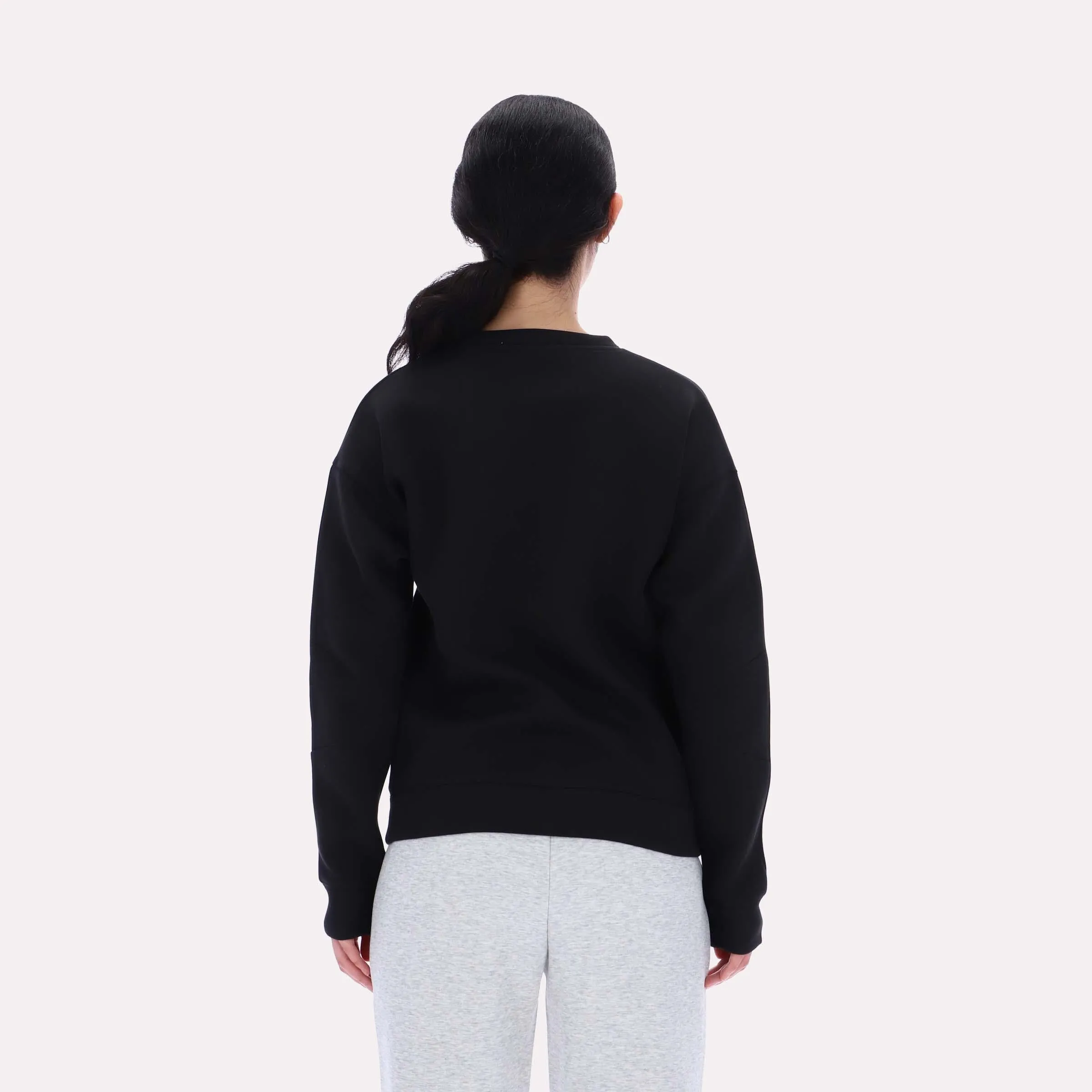 Reebok Apparel Women Reebok Small Logo Crew Sweatshirt BLACK sold by Reebok product image thumbnail 2