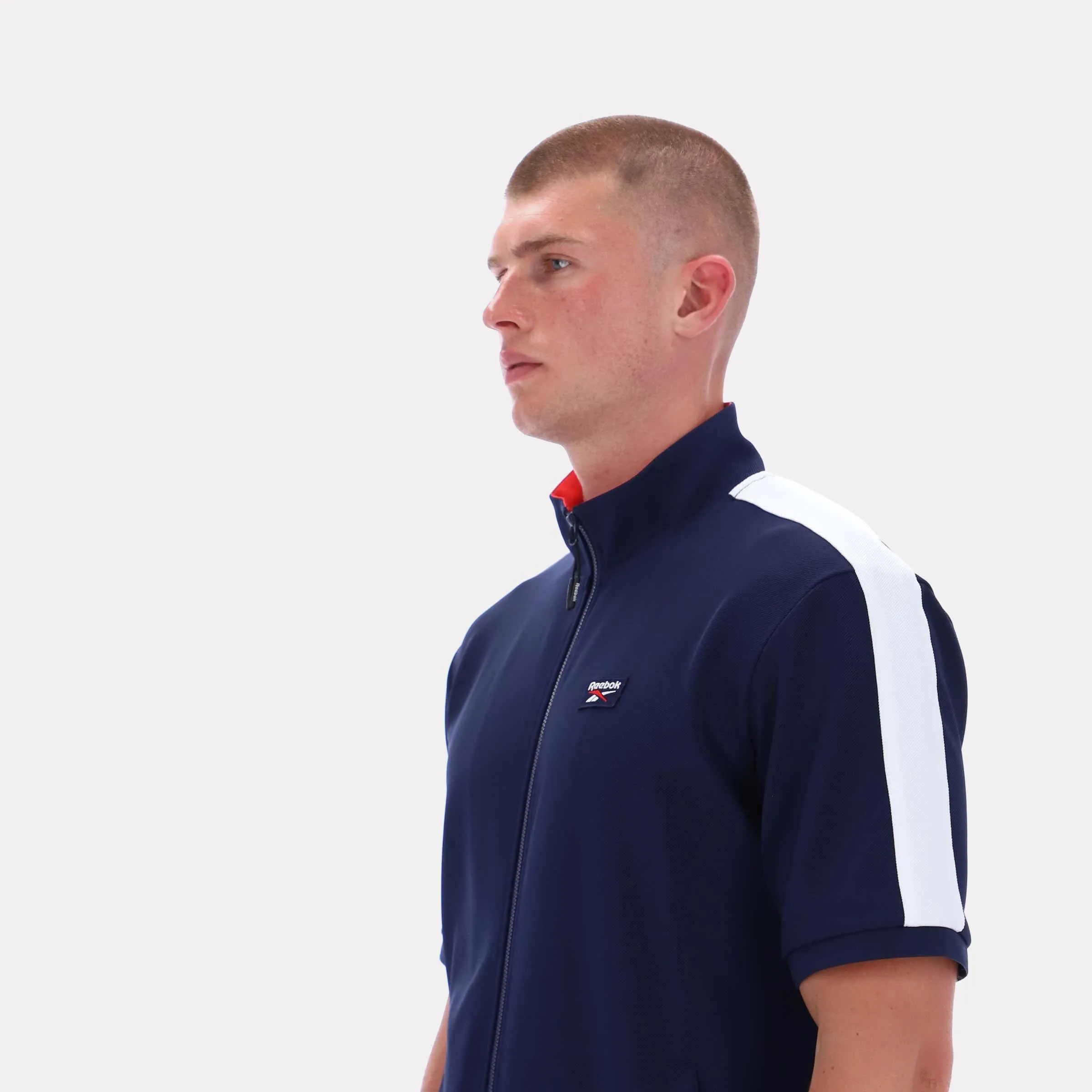 Reebok Apparel Men Short Sleeve Track Zip Shirt VECTOR NAVY sold by Reebok product image thumbnail 4