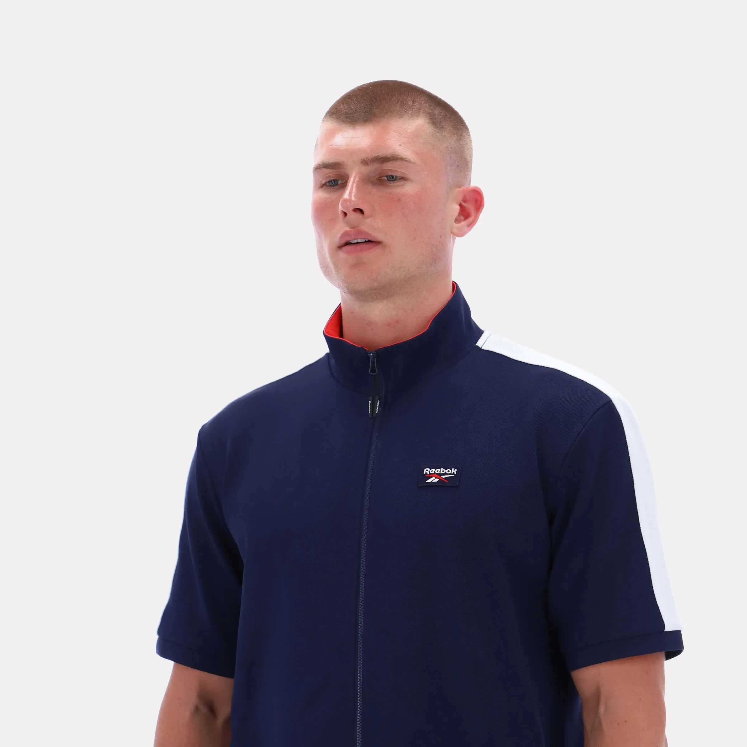 Reebok Apparel Men Short Sleeve Track Zip Shirt VECTOR NAVY sold by Reebok product image thumbnail 3