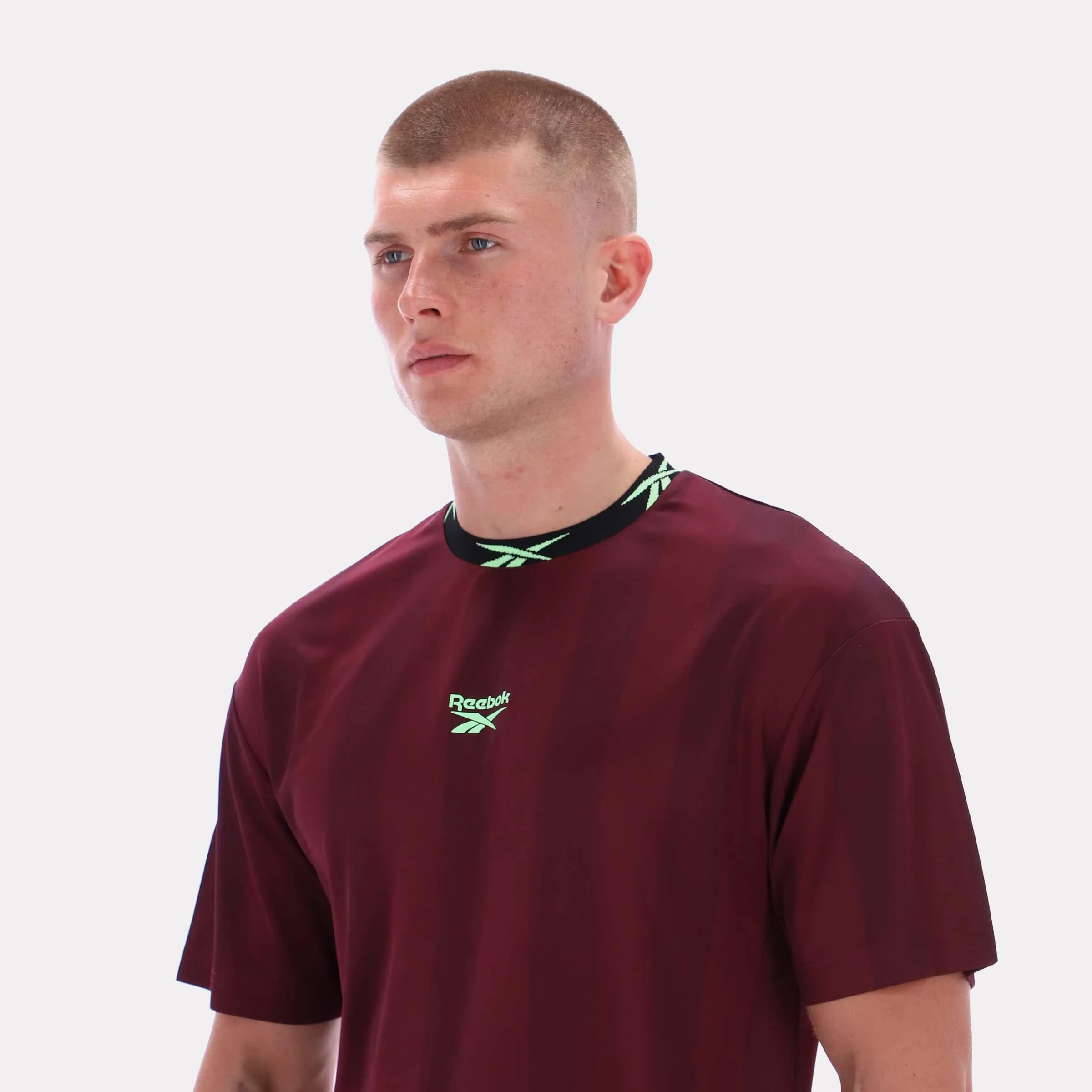 Reebok Apparel Men Reebok Graphic Stripe Jersey BLACK CHERRY sold by Reebok product image thumbnail 4