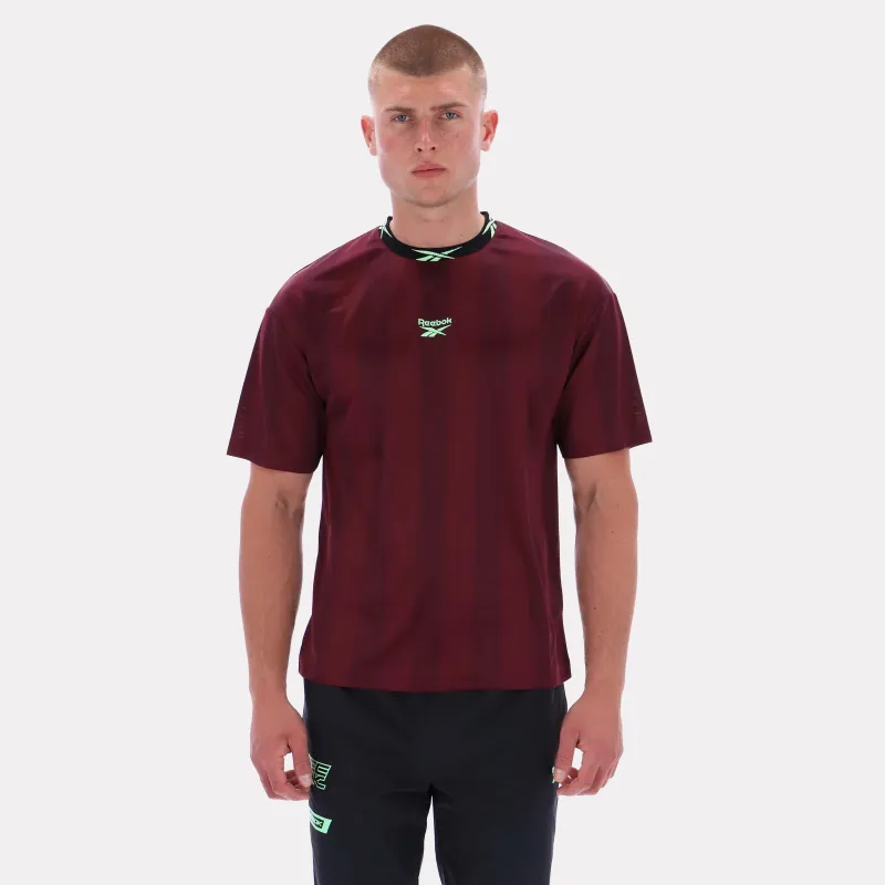 Reebok Apparel Men Reebok Graphic Stripe Jersey BLACK CHERRY sold by Reebok