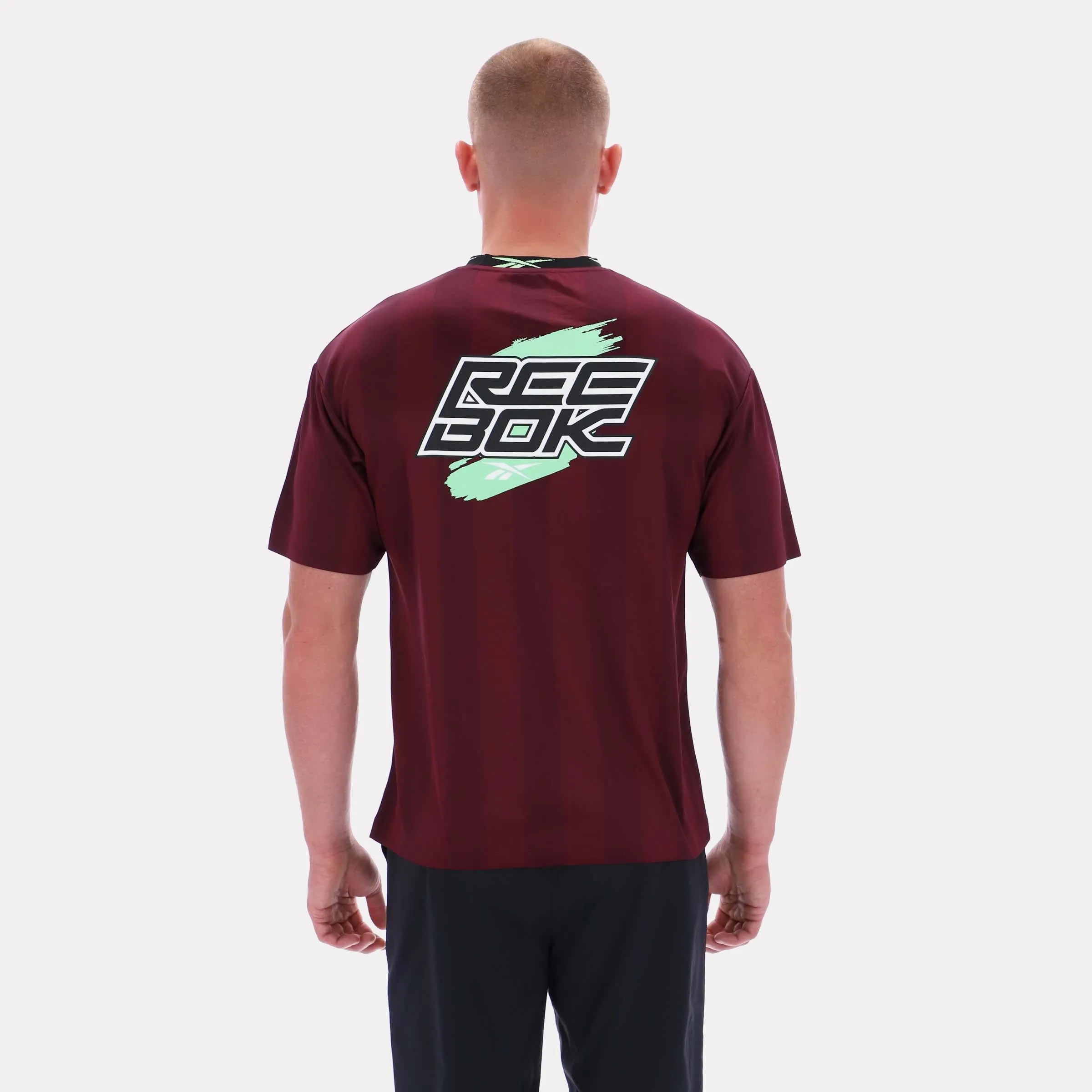 Reebok Apparel Men Reebok Graphic Stripe Jersey BLACK CHERRY sold by Reebok product image thumbnail 2