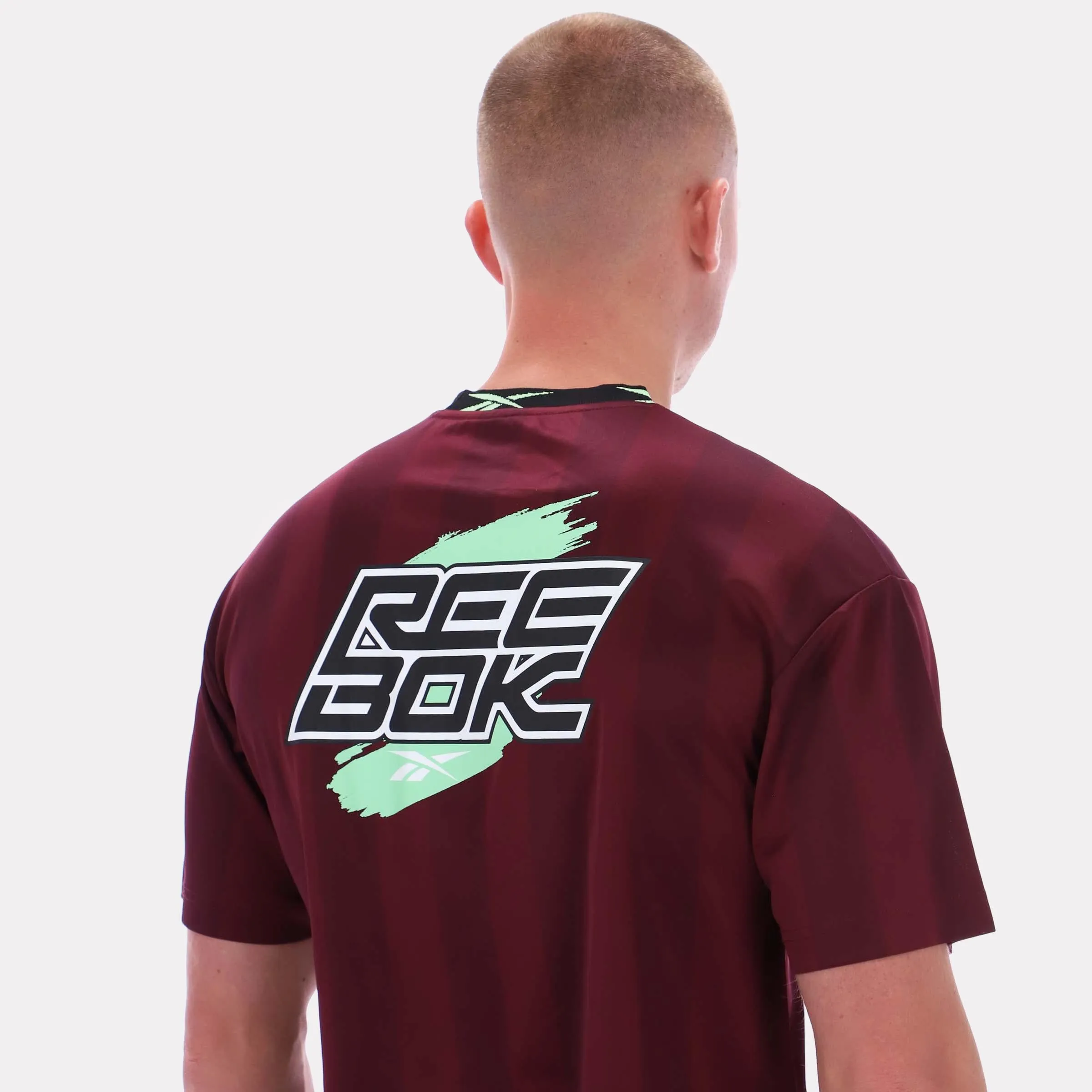 Reebok Apparel Men Reebok Graphic Stripe Jersey BLACK CHERRY sold by Reebok product image thumbnail 3