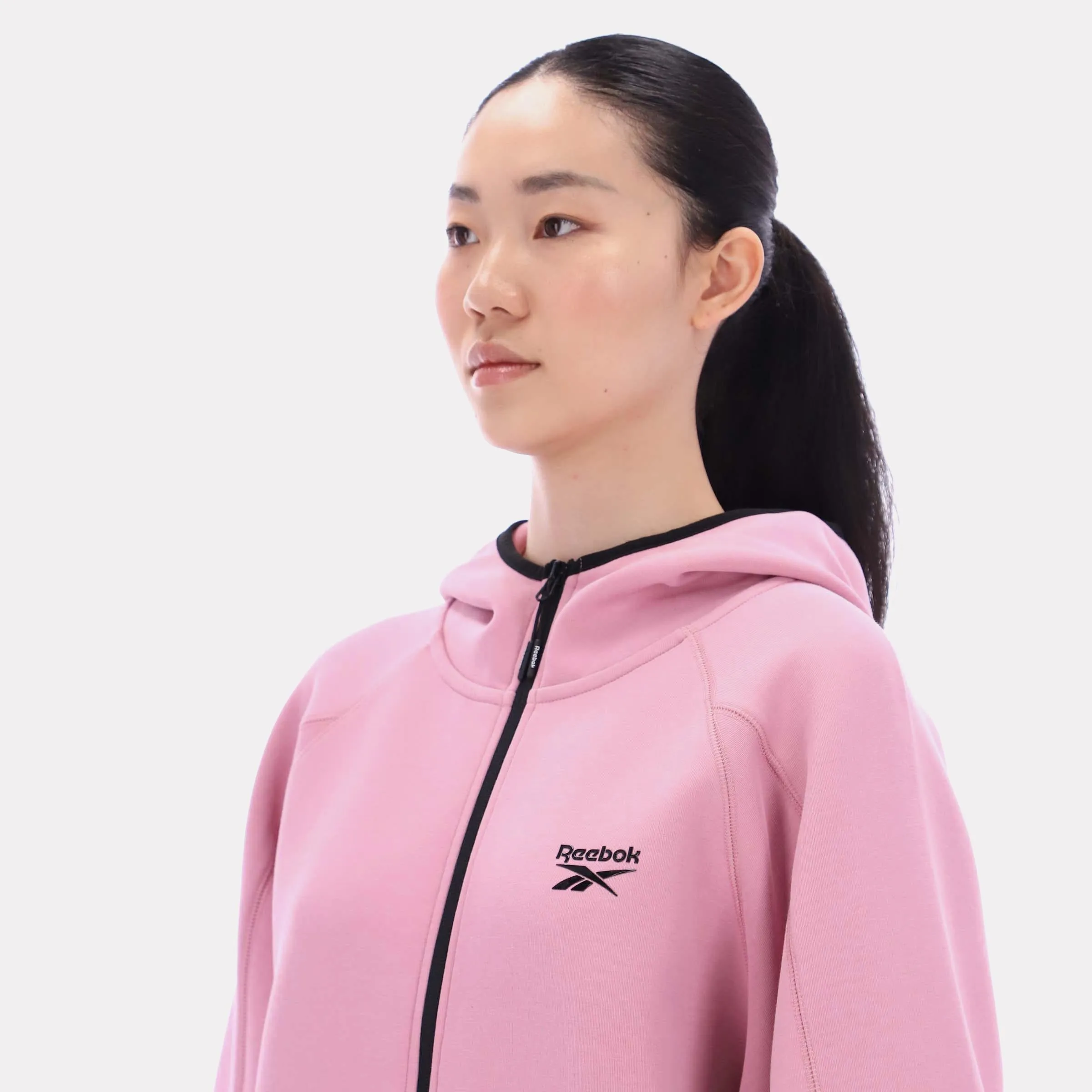 Reebok Apparel Women Vector Sculpt Hoodie DUSTY ROSE sold by Reebok product image thumbnail 3