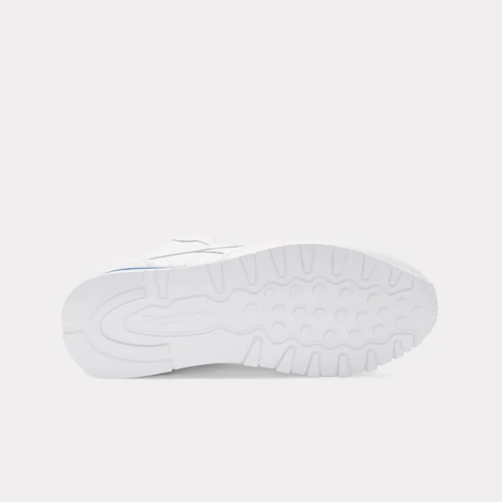 Reebok Footwear Men Classic Leather Shoes WHITE/WHITE/TWILIGHT BLUE sold by Reebok product image thumbnail 5