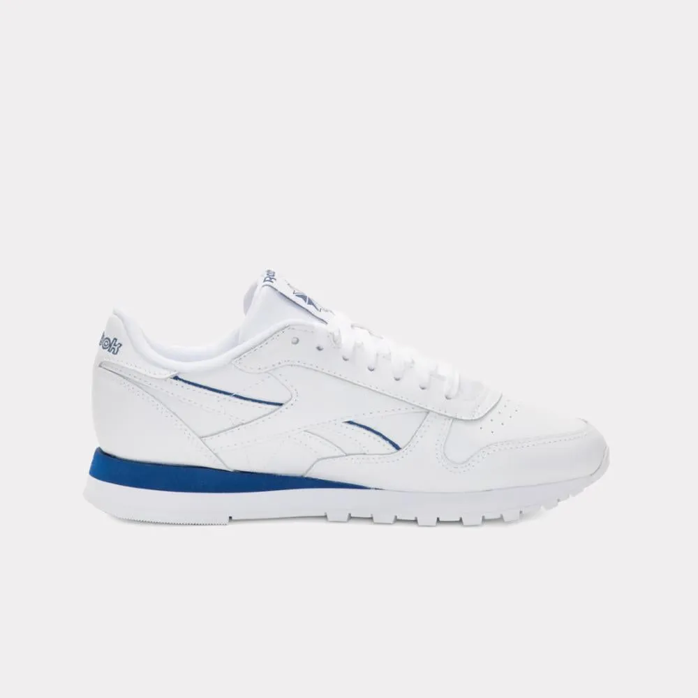 Reebok Footwear Men Classic Leather Shoes WHITE/WHITE/TWILIGHT BLUE sold by Reebok product image thumbnail 2