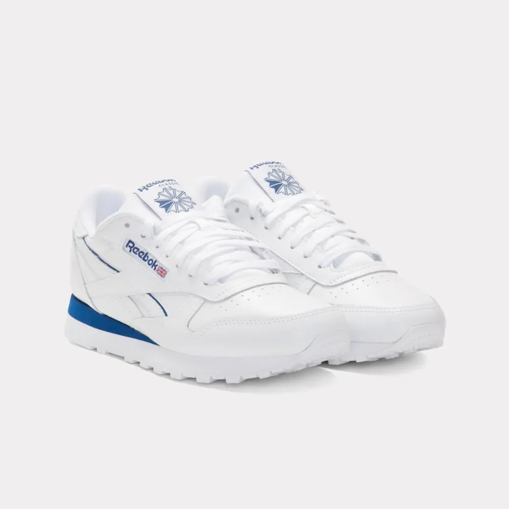 Reebok Footwear Men Classic Leather Shoes WHITE/WHITE/TWILIGHT BLUE sold by Reebok product image thumbnail 3