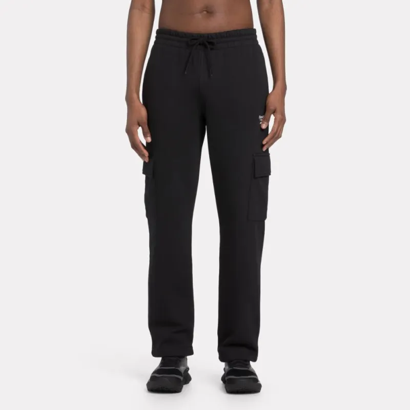 Reebok Apparel Men Reebok Identity Small Logo Track Pants BLACK made by Reebok