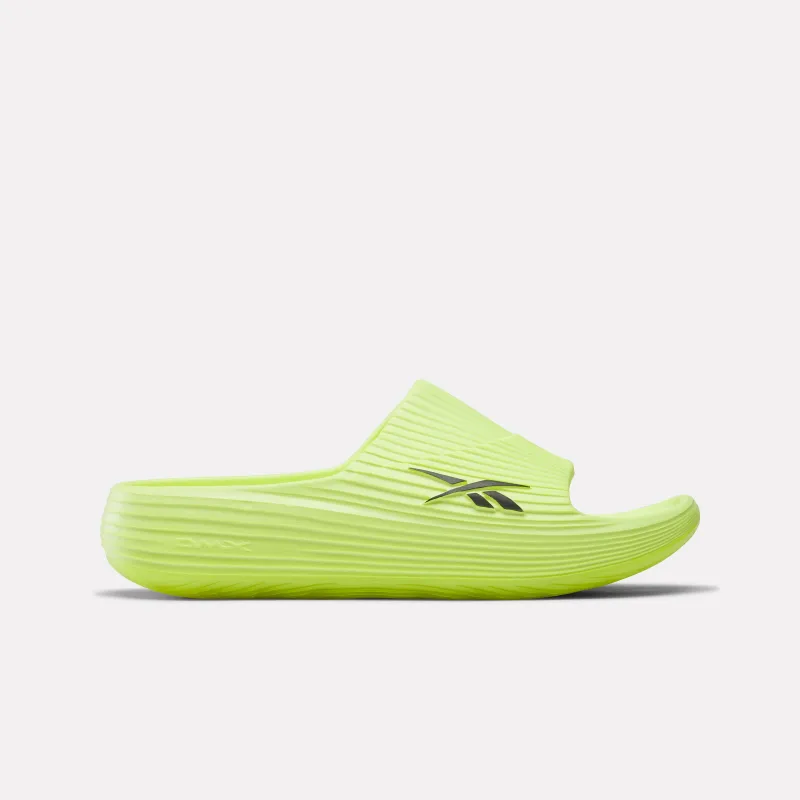 REEBOK FOOTWEAR UNISEX DMX Recovery Slides DIGITAL LIME/BLACK made by Reebok