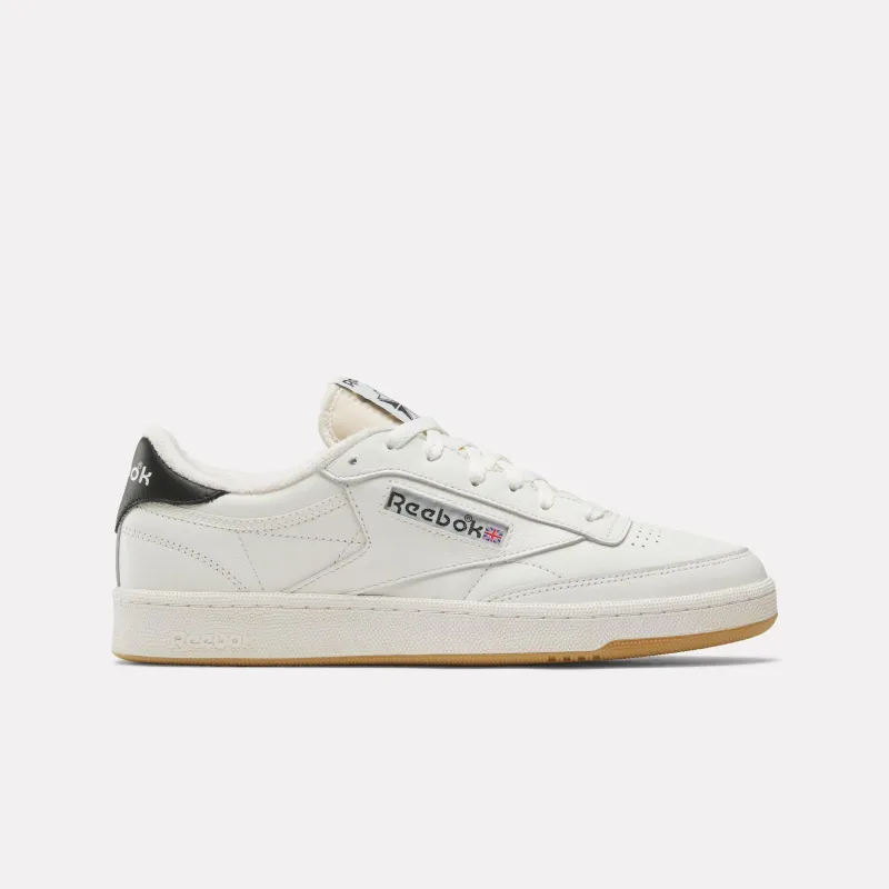 REEBOK FOOTWEAR UNISEX Club C 85 Vintage Shoes CHALK/BLACK/GUM made by Reebok