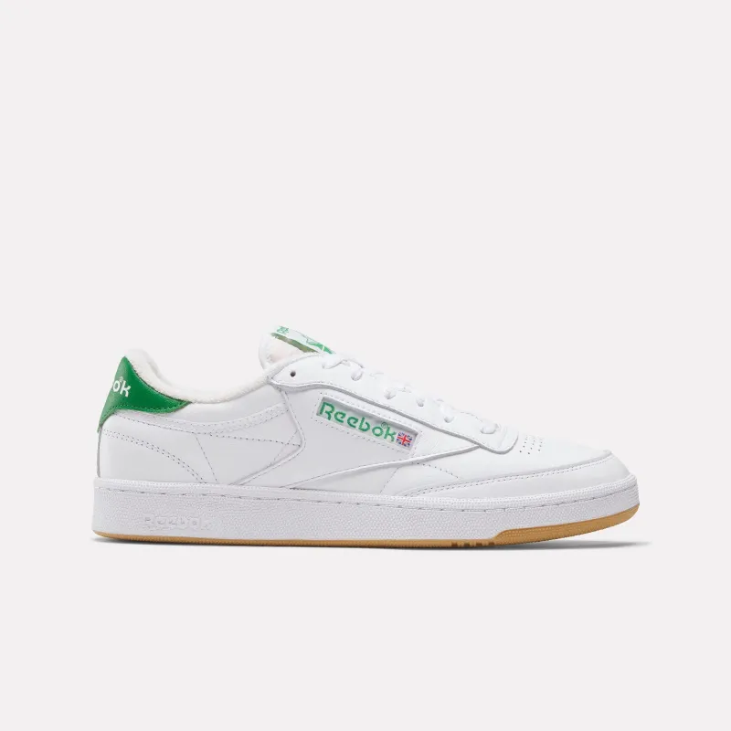 REEBOK FOOTWEAR UNISEX Club C 85 Vintage Shoes FTWRWHITE/GLENGREEN/RBKRUBBBER made by Reebok