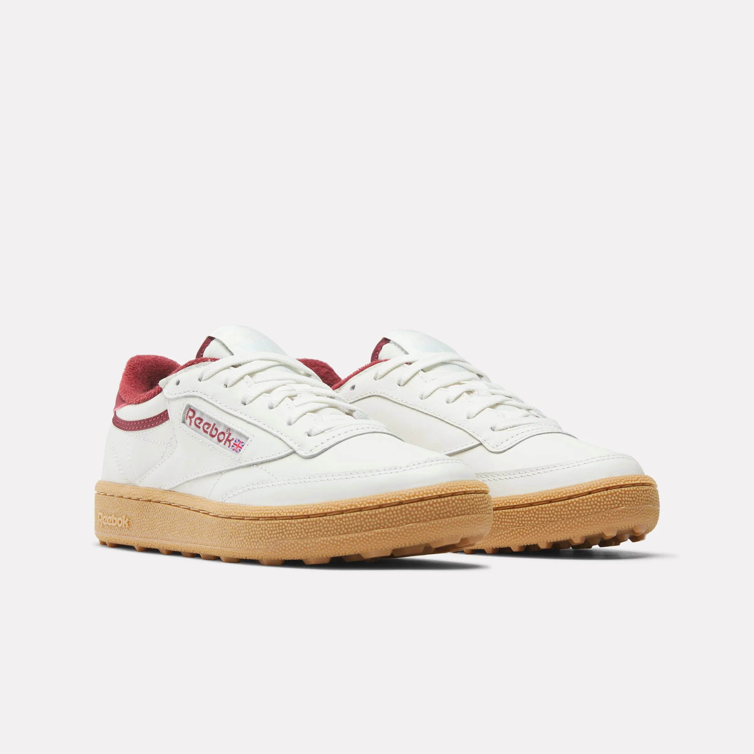 REEBOK FOOTWEAR WOMEN Club C Golf Shoes CHALK/CLASSIC BURGUNDY sold by Reebok product image thumbnail 2