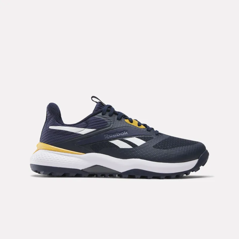 REEBOK FOOTWEAR UNISEX Nano Golf Shoes VECTOR NAVY/GRIT GOLD/FTWR WHT made by Reebok