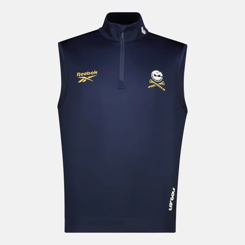 REEBOK APPAREL MEN Crushers GC Quarter-Zip Golf Vest VECTOR NAVY made by Reebok