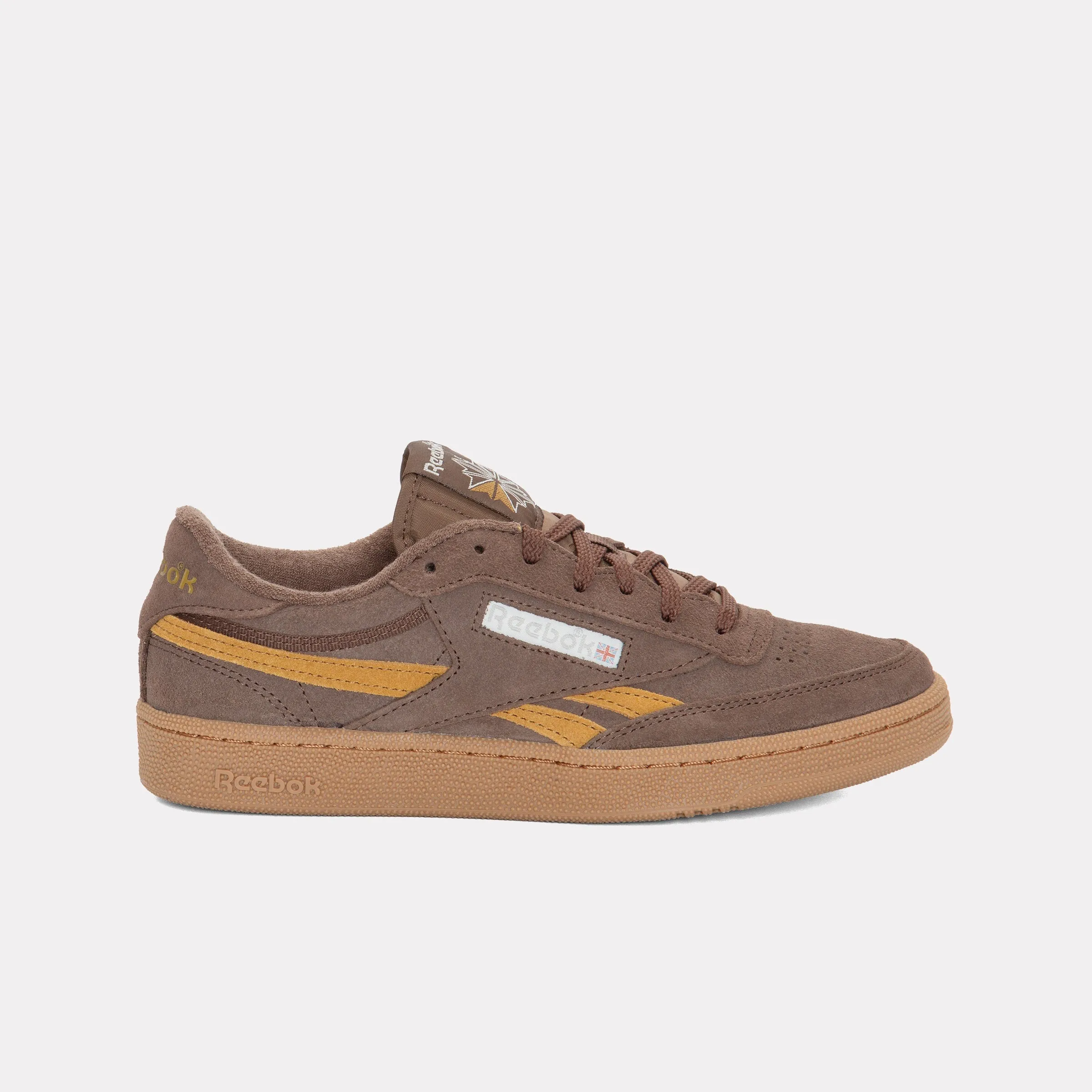 REEBOK FOOTWEAR UNISEX Club C Revenge Shoes SIMPLEBROWN/TROPHYGOLD/GUM sold by Reebok