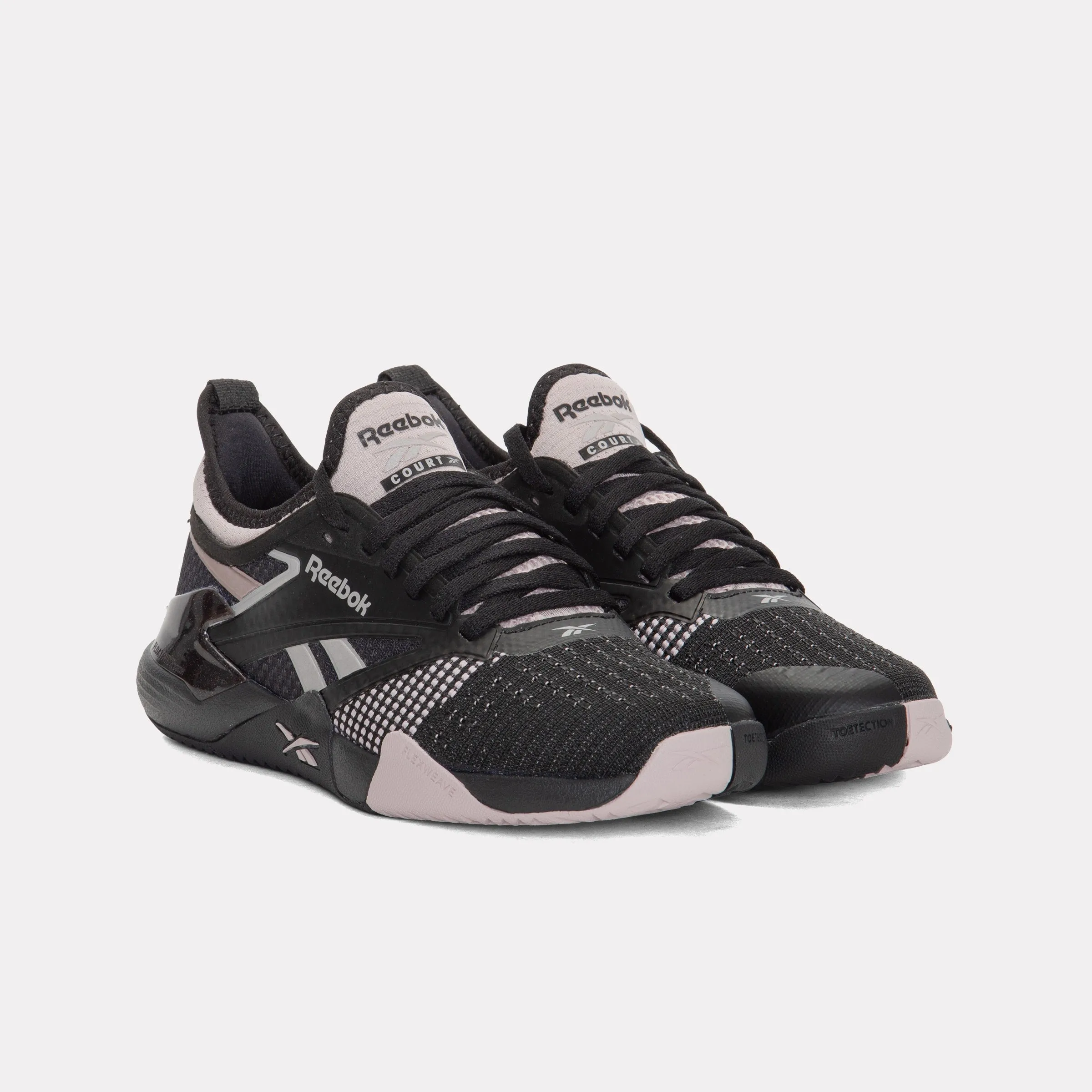 REEBOK FOOTWEAR WOMEN Nano Court Shoes BLACK/MUTED MAUVE sold by Reebok product image thumbnail 2
