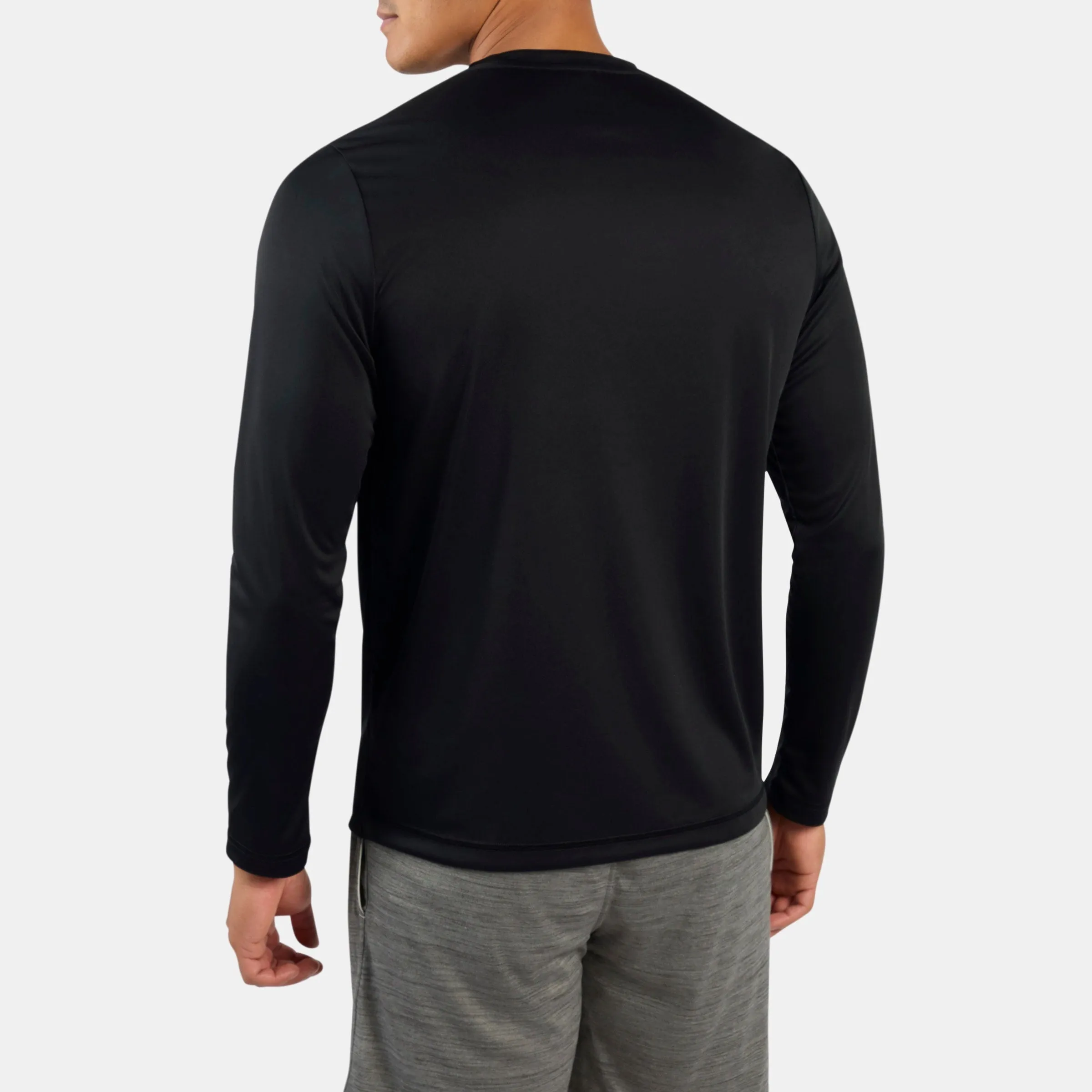 REEBOK APPAREL MEN ID Train Long Sleeve Tech Tee BLACK sold by Reebok product image thumbnail 3