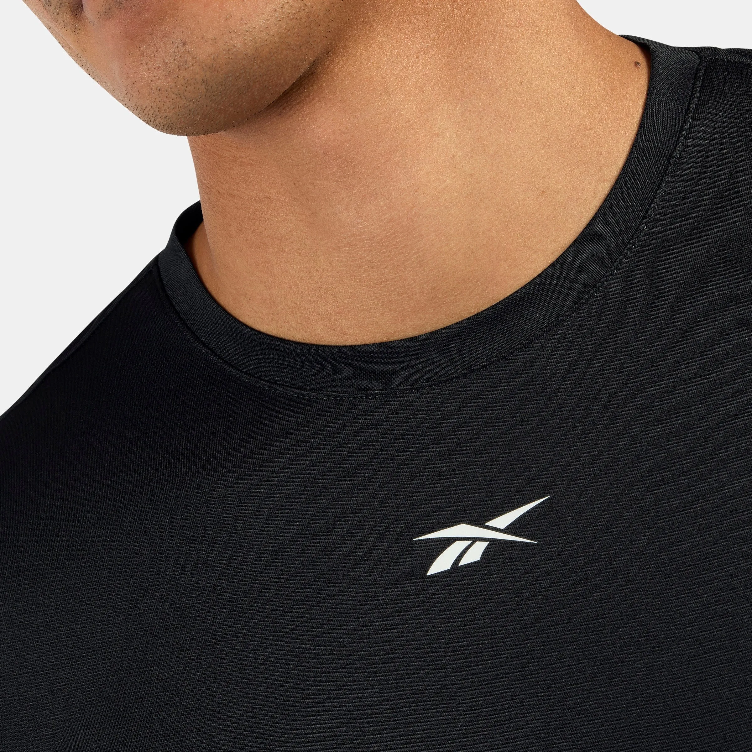 REEBOK APPAREL MEN ID Train Long Sleeve Tech Tee BLACK sold by Reebok product image thumbnail 4