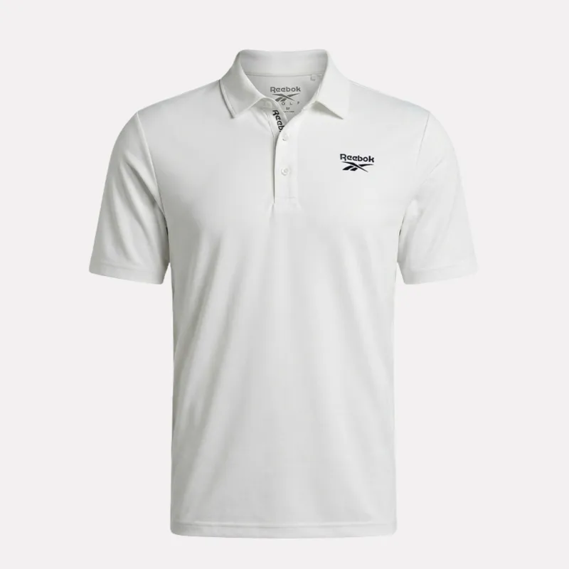 REEBOK APPAREL MEN Golf Bonded Pique Polo Shirt POLO WHITE made by Reebok