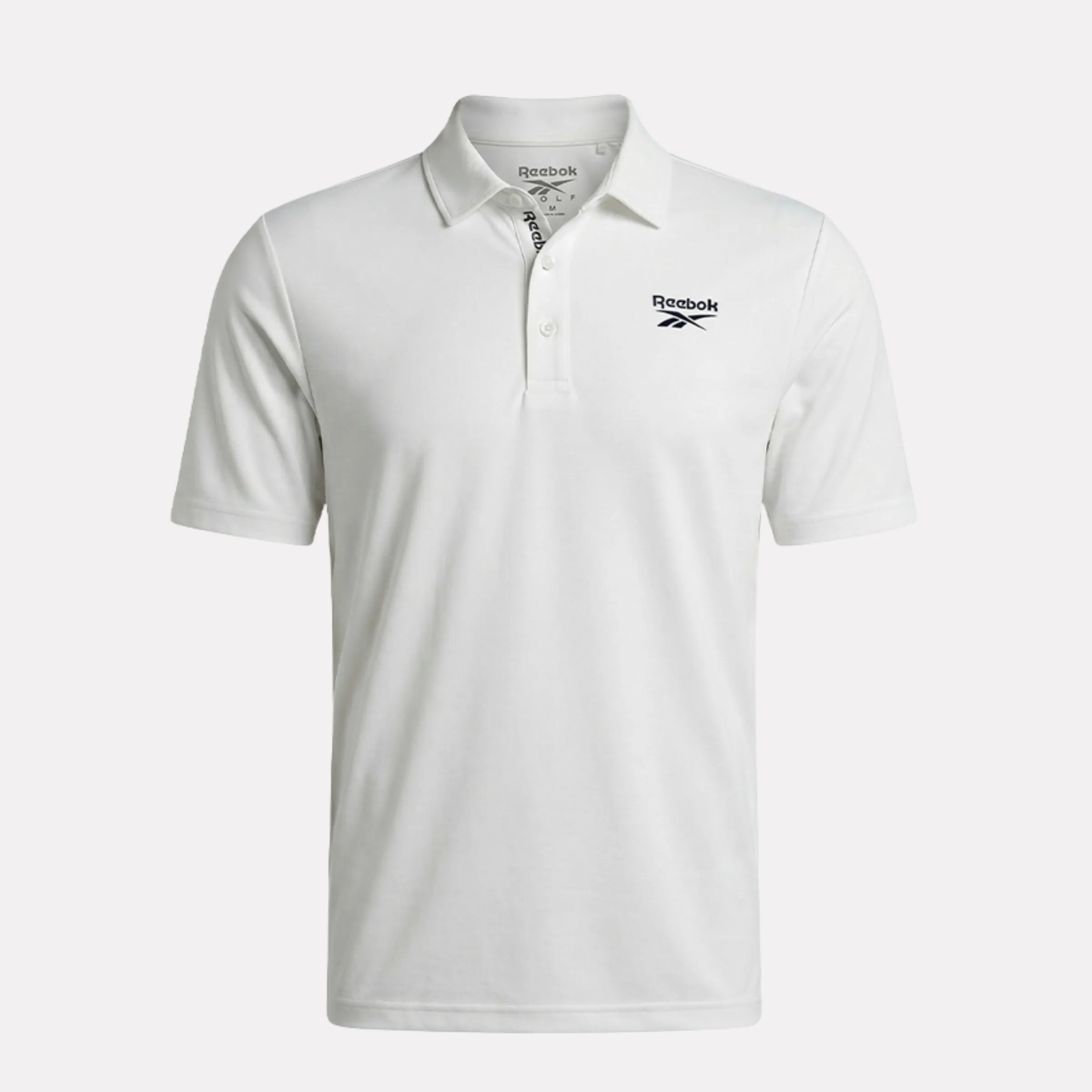 REEBOK APPAREL MEN Golf Bonded Pique Polo Shirt POLO WHITE sold by Reebok