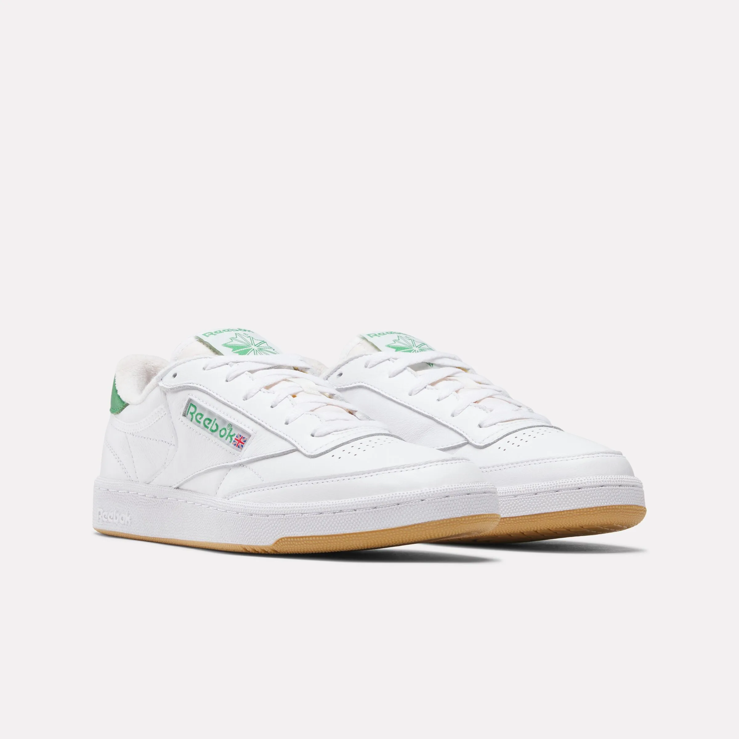 REEBOK FOOTWEAR MEN Club C 85 Shoes FTWRWHITE/GLENGREEN/RBKRUBBBER sold by Reebok product image thumbnail 2