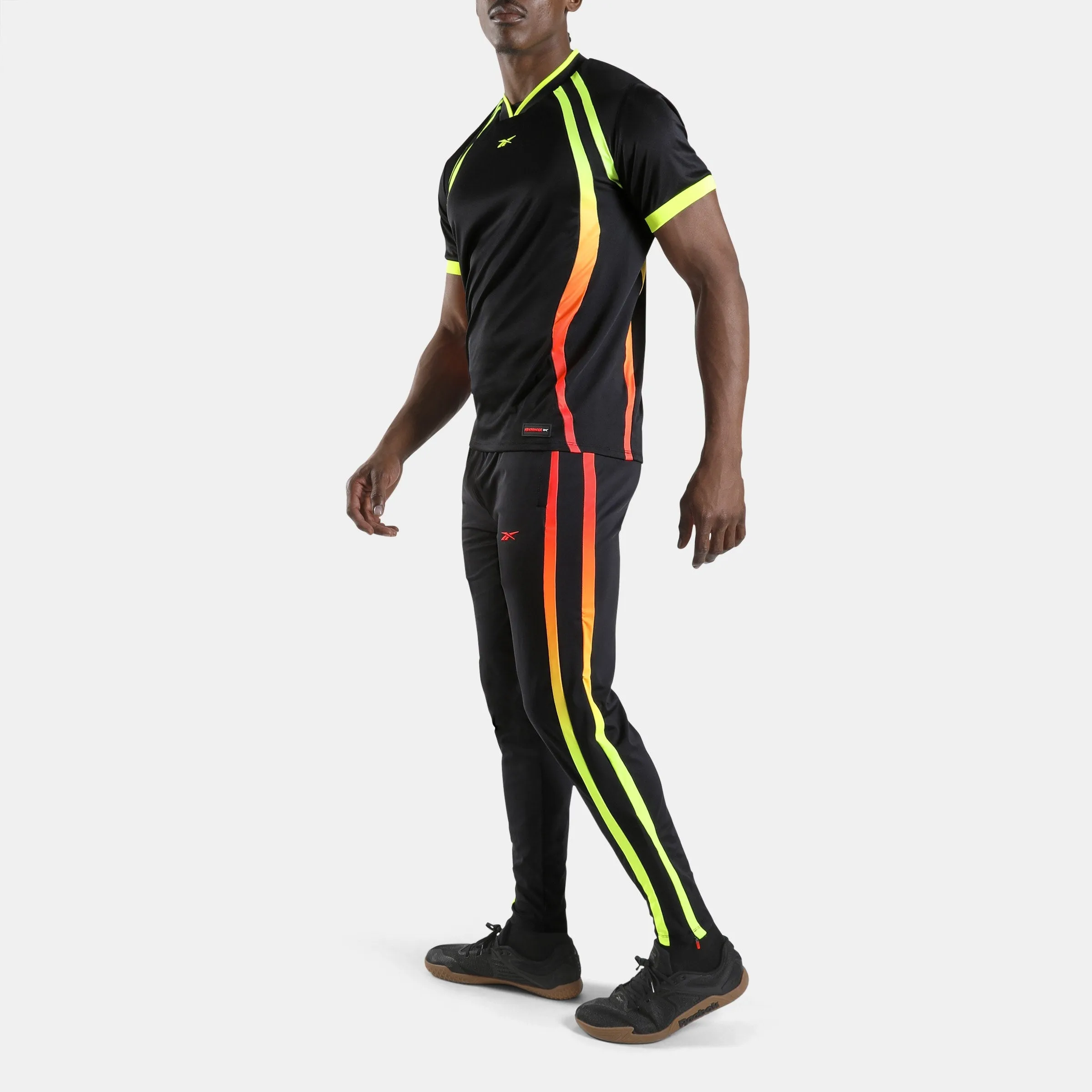 REEBOK APPAREL MEN Sidewinder Football Jersey BLACK/DIGITAL LIME/NEON CHERRY sold by Reebok product image thumbnail 3