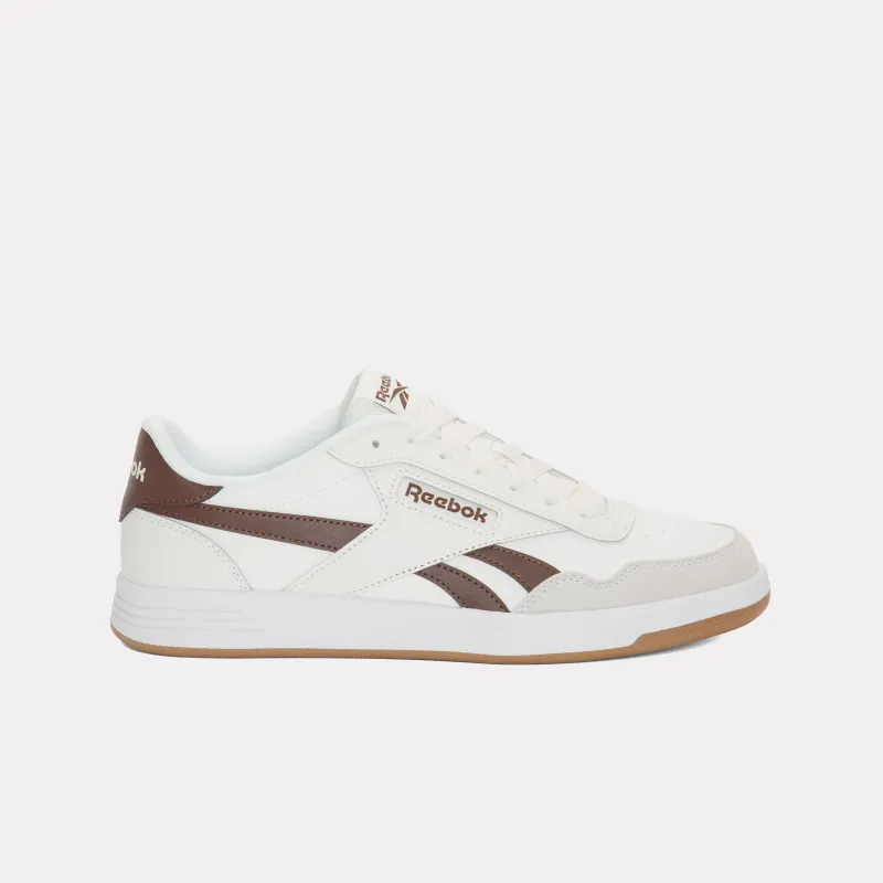 REEBOK FOOTWEAR MEN Court Advance Shoes CHALK/FORMALBROWN/GUM made by Reebok