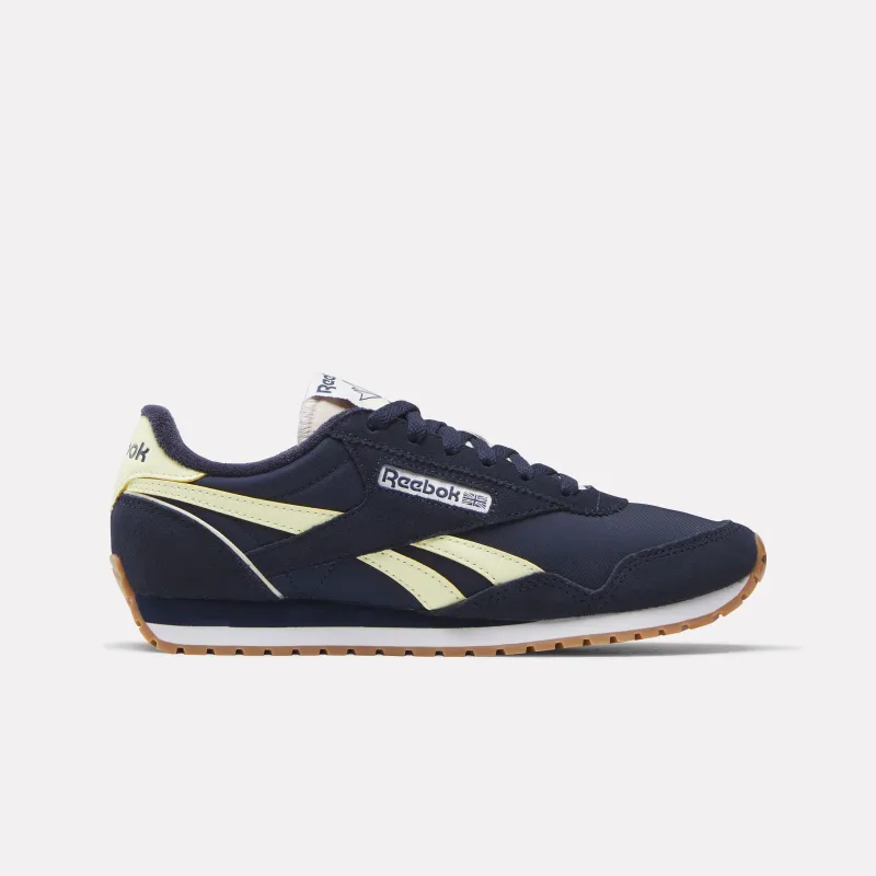 REEBOK FOOTWEAR WOMEN Classic AZ Shoes VECTOR NAVY/VECTOR NAVY/YELLOW made by Reebok