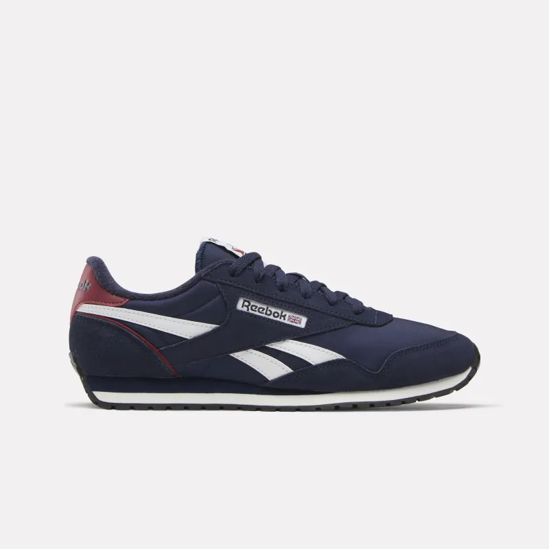 REEBOK FOOTWEAR UNISEX Classic AZ Shoes VECTOR NAVY/CLASSIC BURGUNDY/C made by Reebok