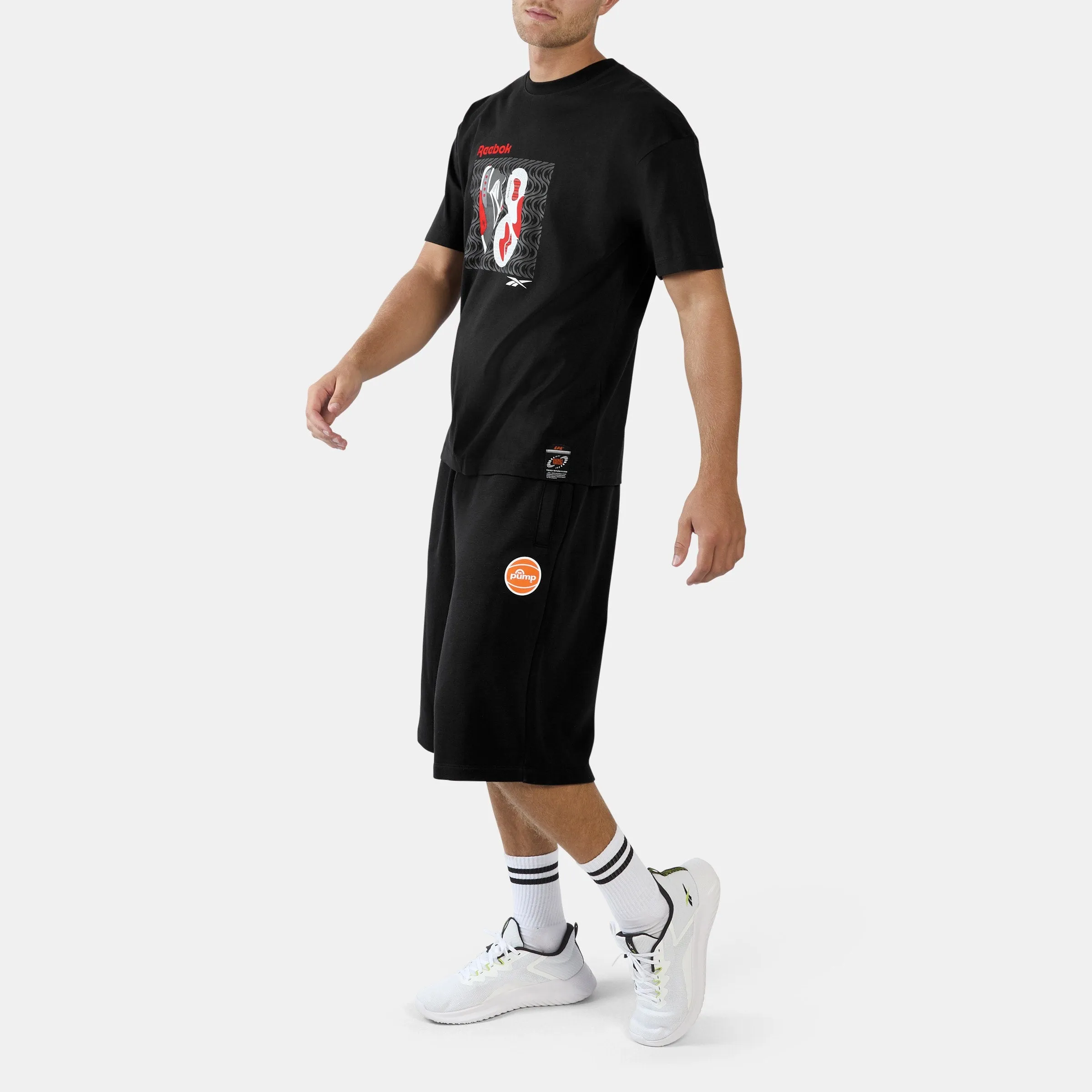 REEBOK APPAREL MEN Engine-A Pump T-Shirt BLACK sold by Reebok product image thumbnail 2