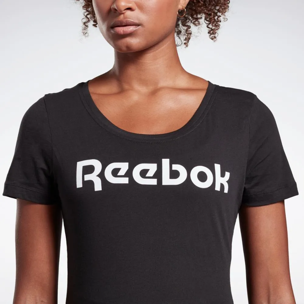 Reebok Apparel Women Training Essentials Graphic Tee BLACK sold by Reebok product image thumbnail 4