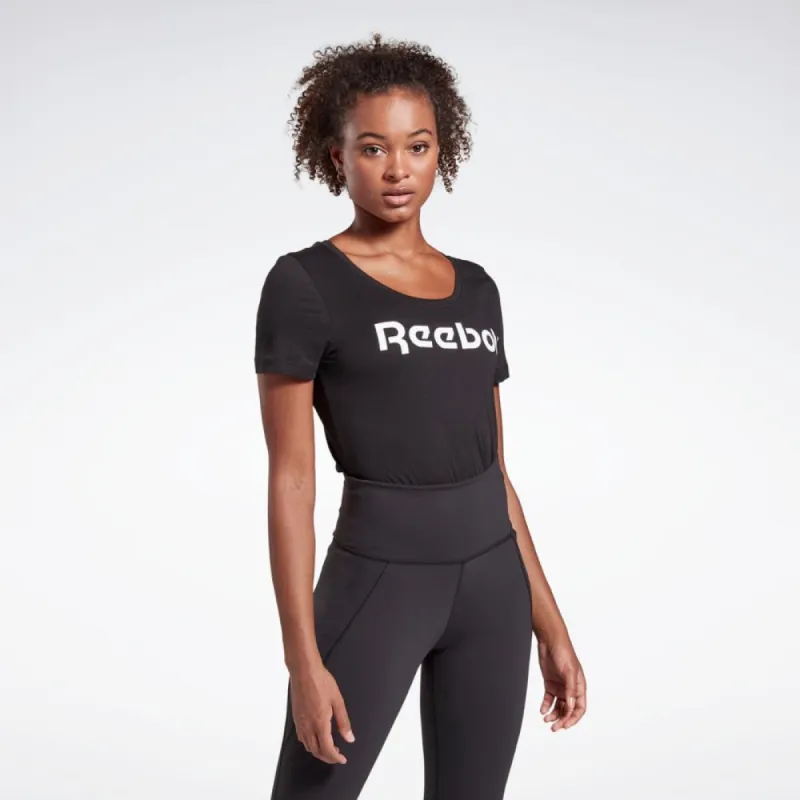 Reebok Apparel Women Training Essentials Graphic Tee BLACK sold by Reebok
