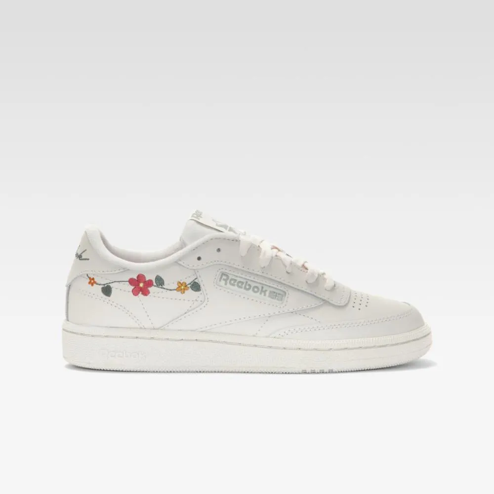 Reebok Footwear Women Club C 85 Shoes BONE/BONE/VINTAGE GREEN sold by Reebok